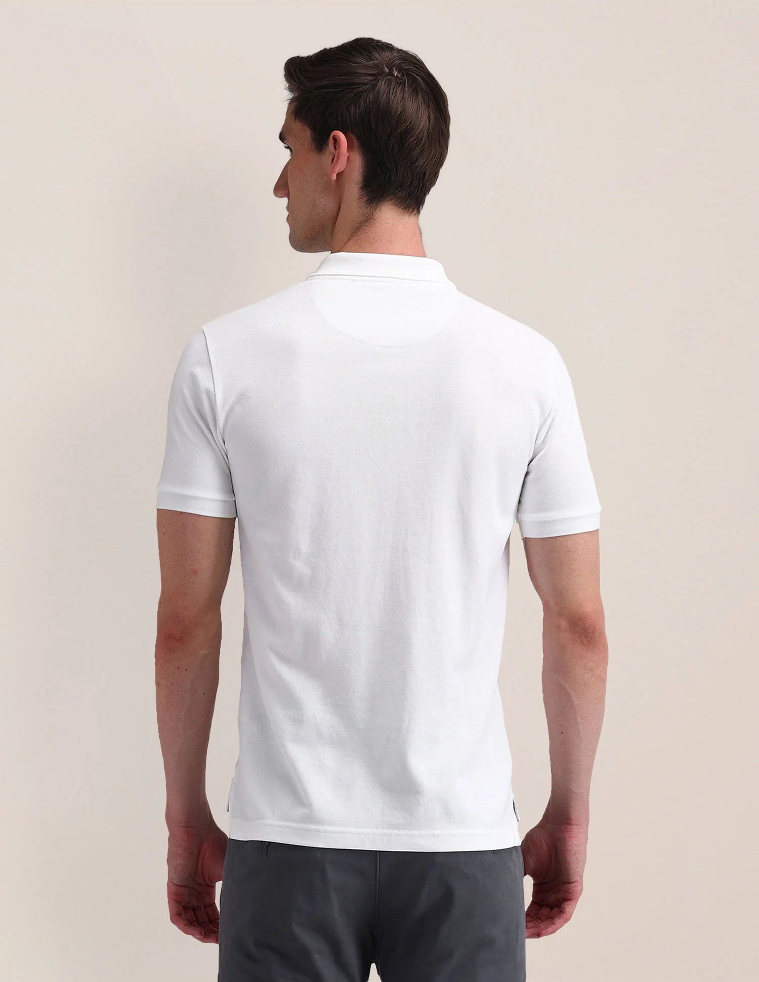 Solid Slim Fit Polo Shirt - Image 5