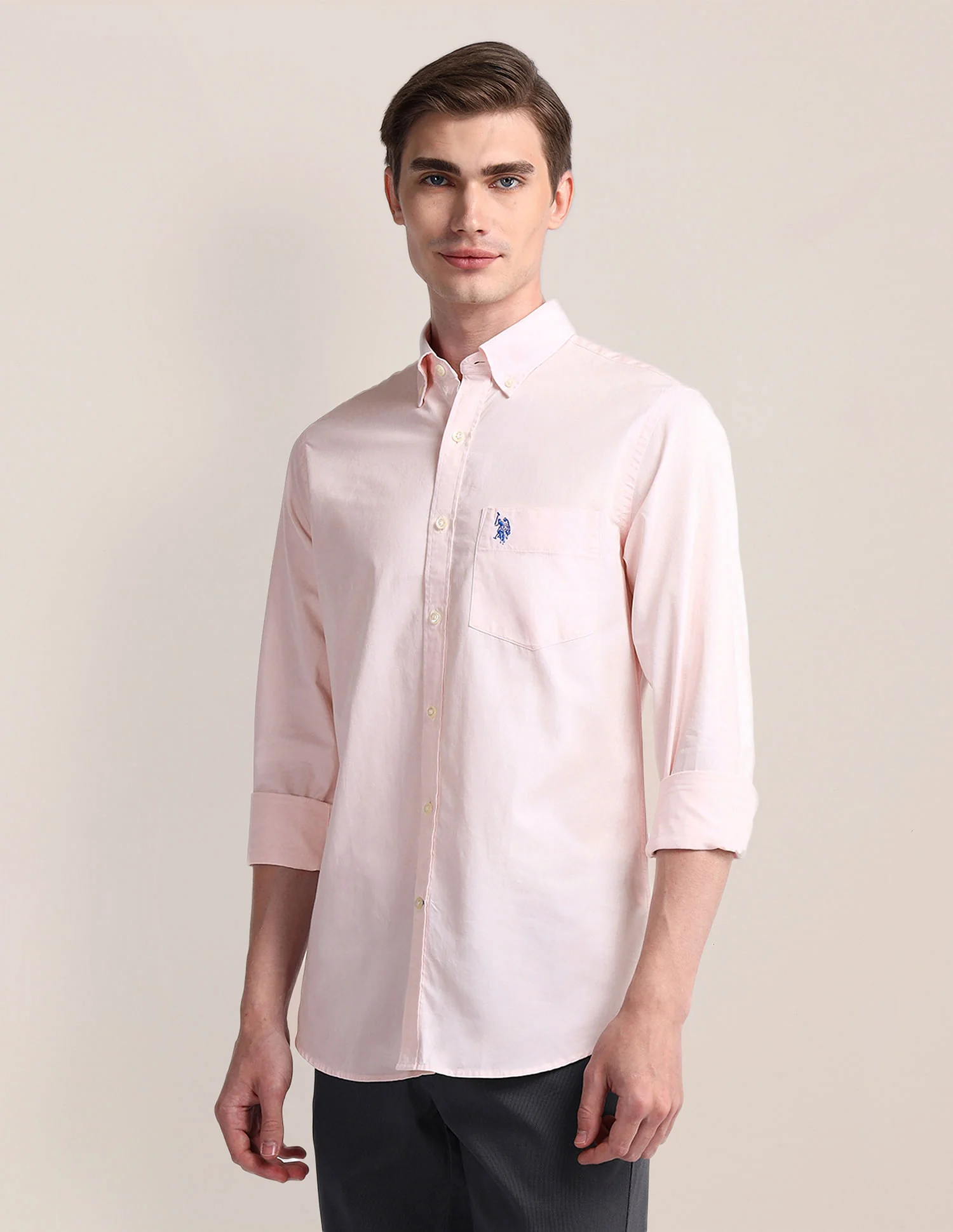 Tailored Fit Cotton Twill Shirt - Image 4