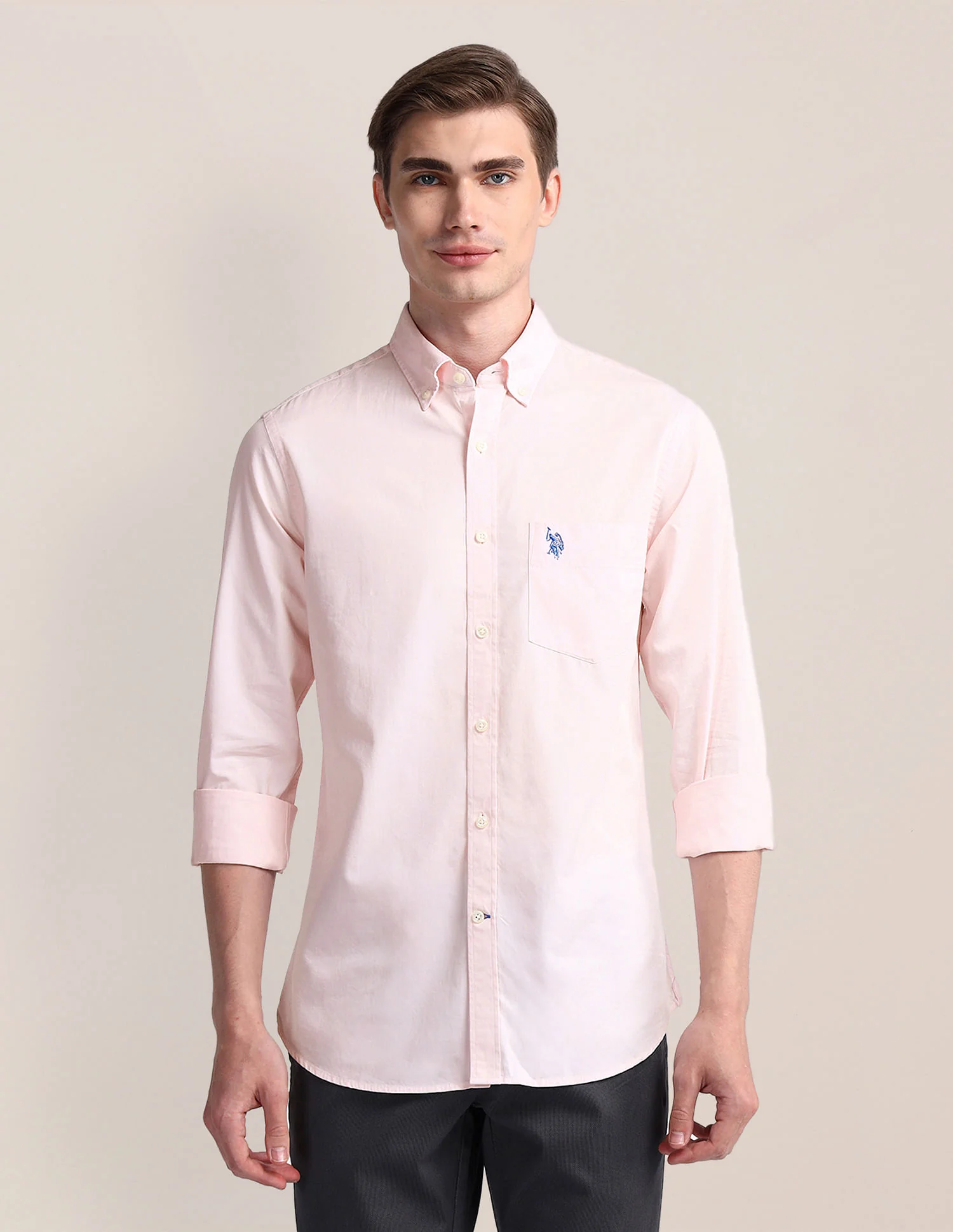 Tailored Fit Cotton Twill Shirt - Image 6
