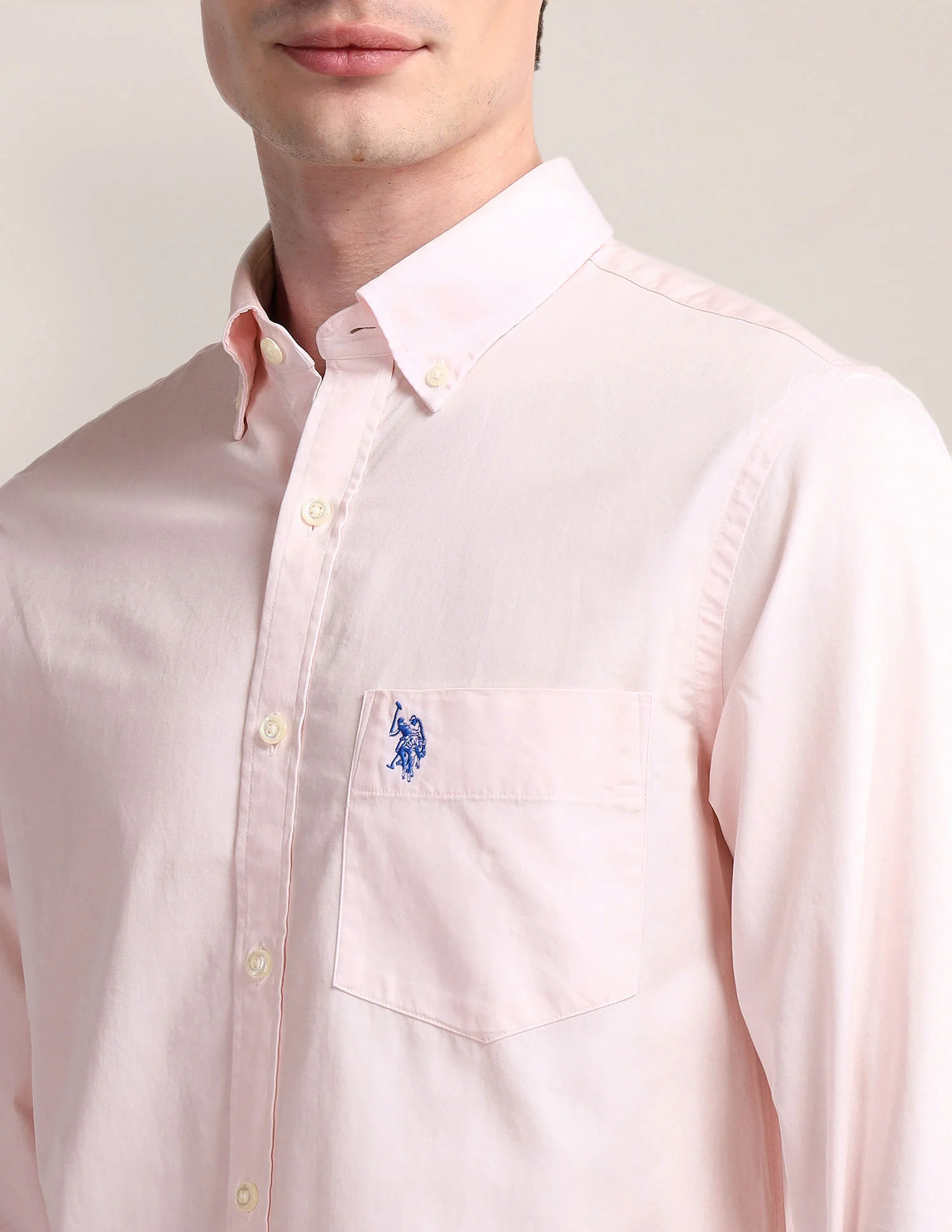 Tailored Fit Cotton Twill Shirt - Image 7