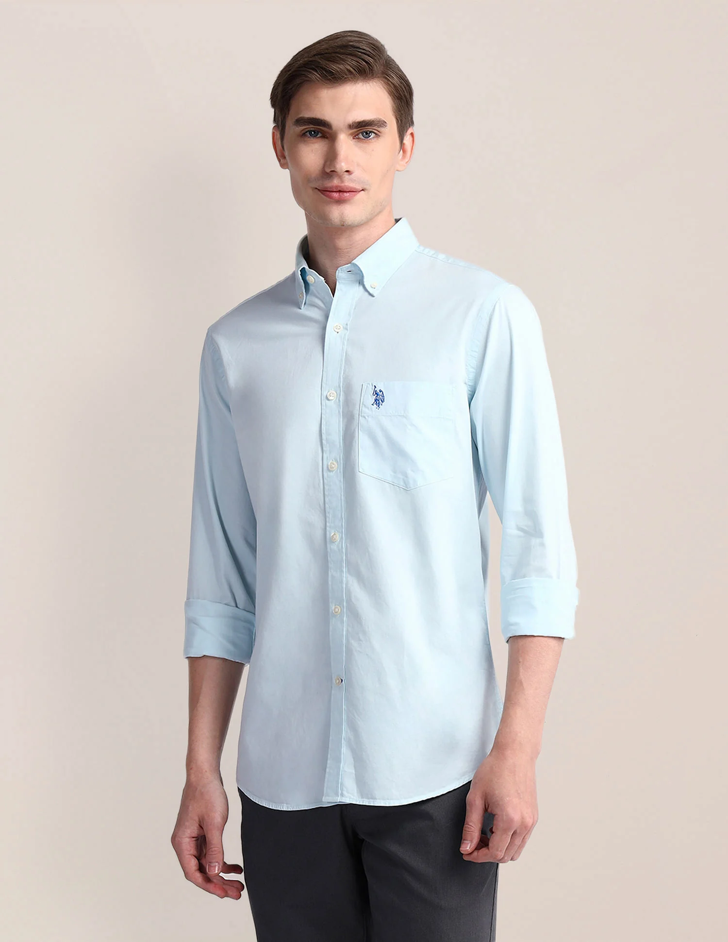 Tailored Fit Cotton Twill Shirt - Image 4