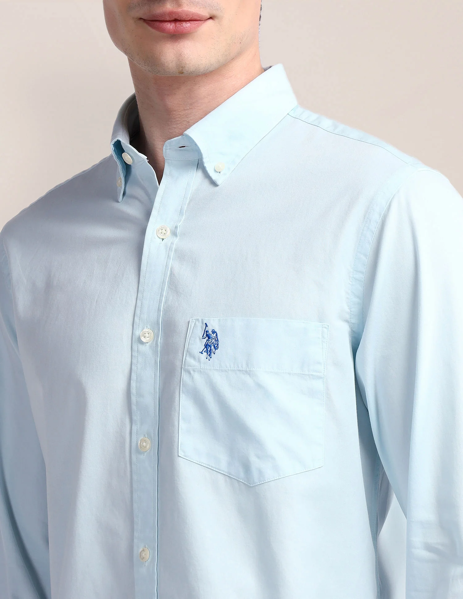 Tailored Fit Cotton Twill Shirt - Image 7