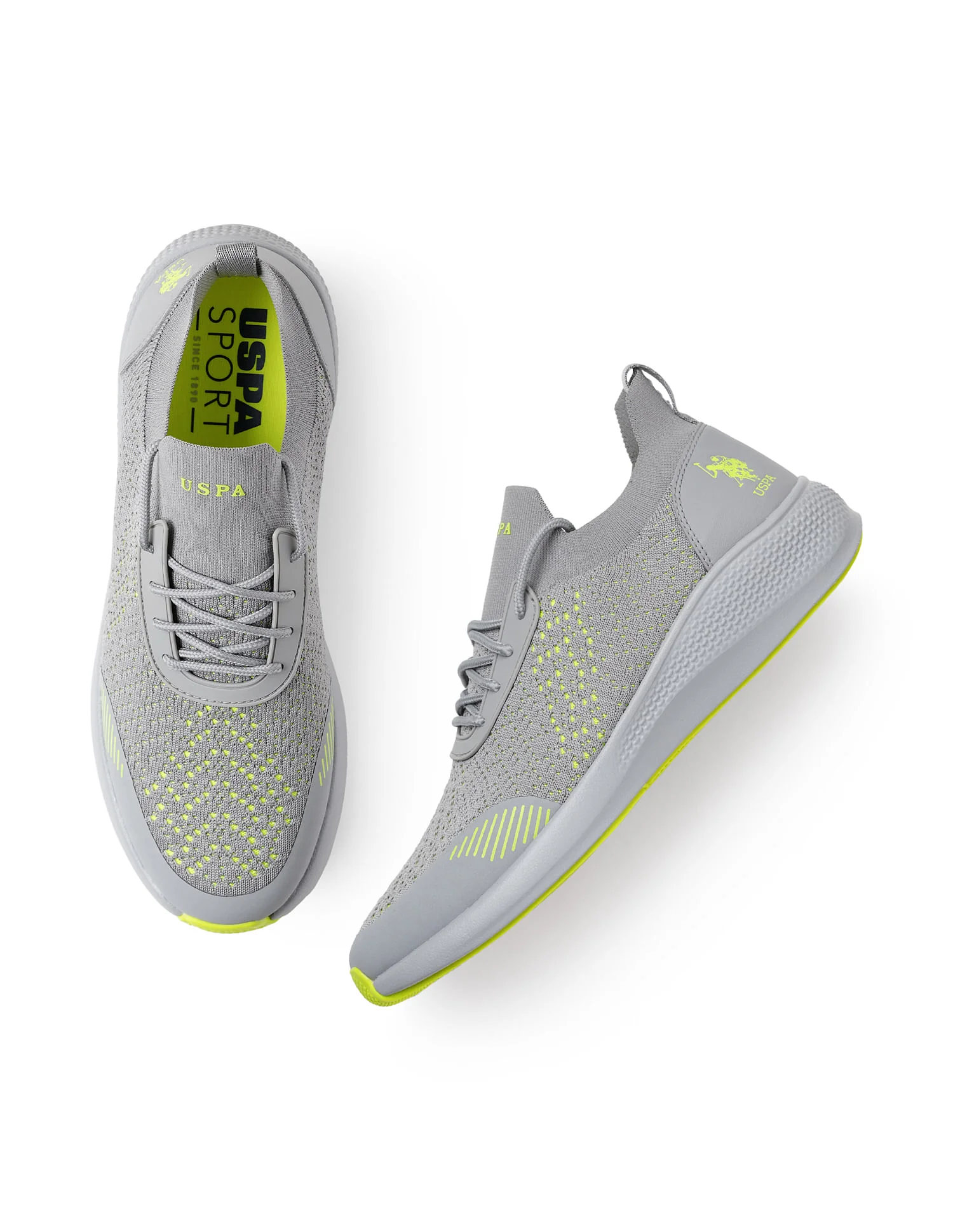 Men Castro 3.0 Grey Uspa Sport Sneakers - Image 3