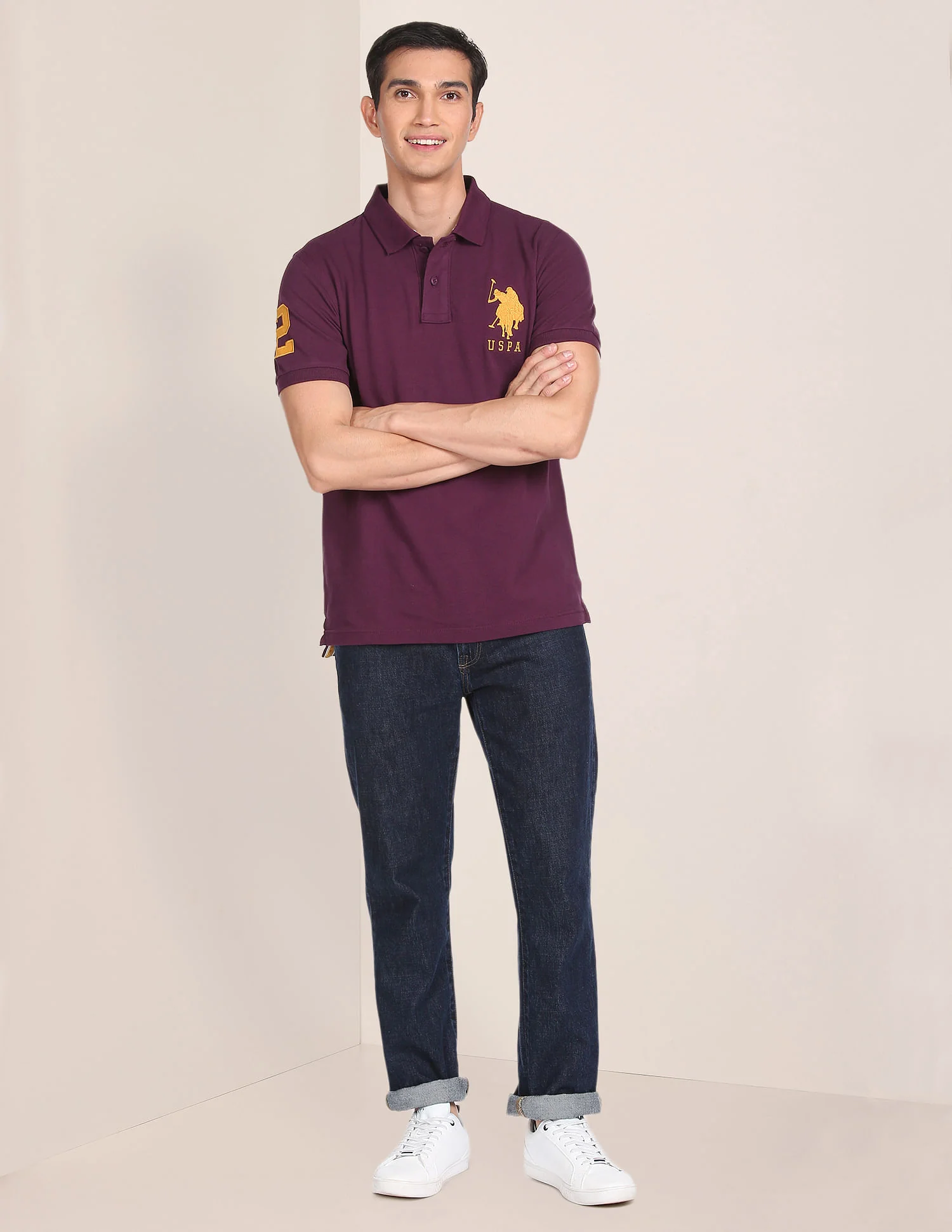 Compact Cotton Logo Polo Shirt - Image 3