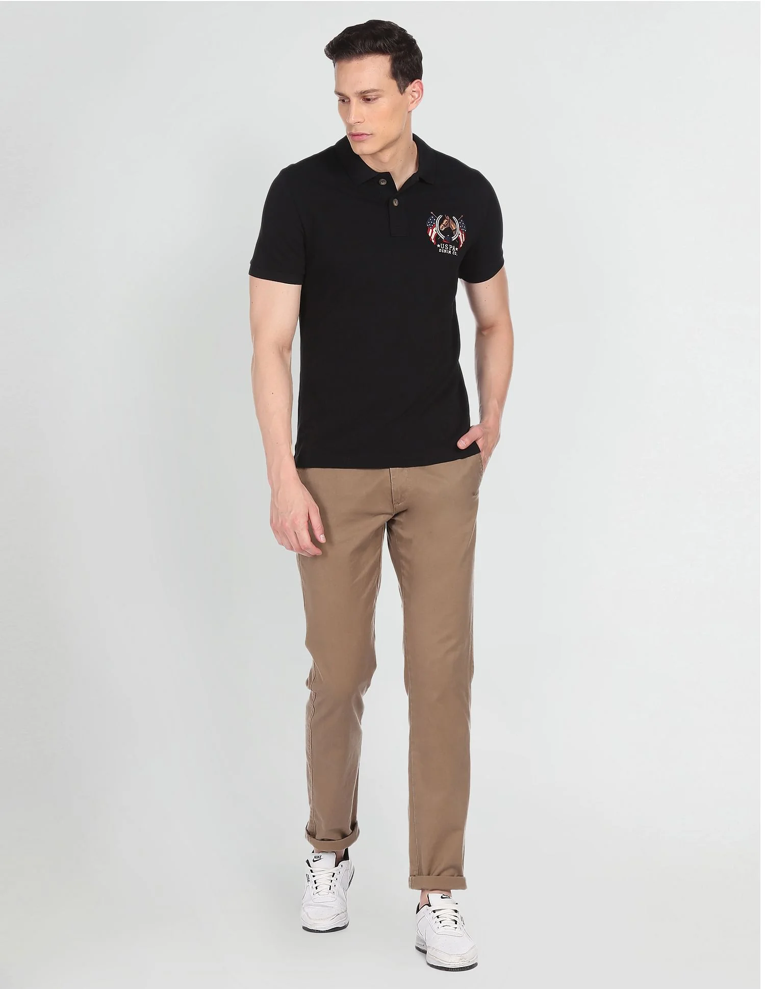 Cotton Solid Polo Shirt - Image 3