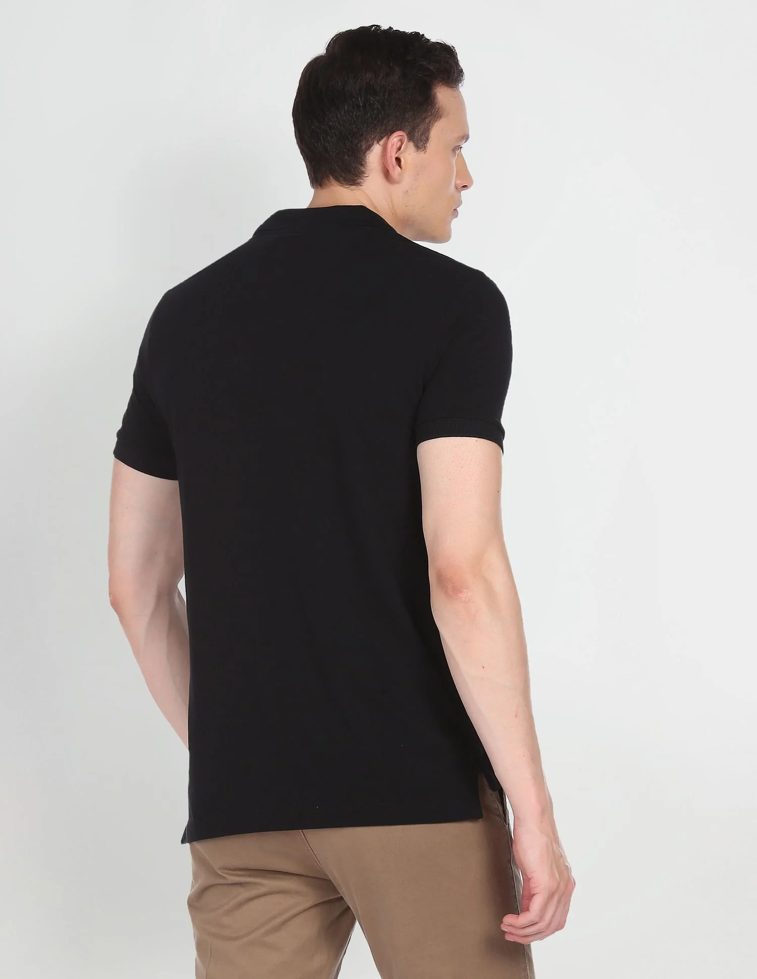 Cotton Solid Polo Shirt - Image 4