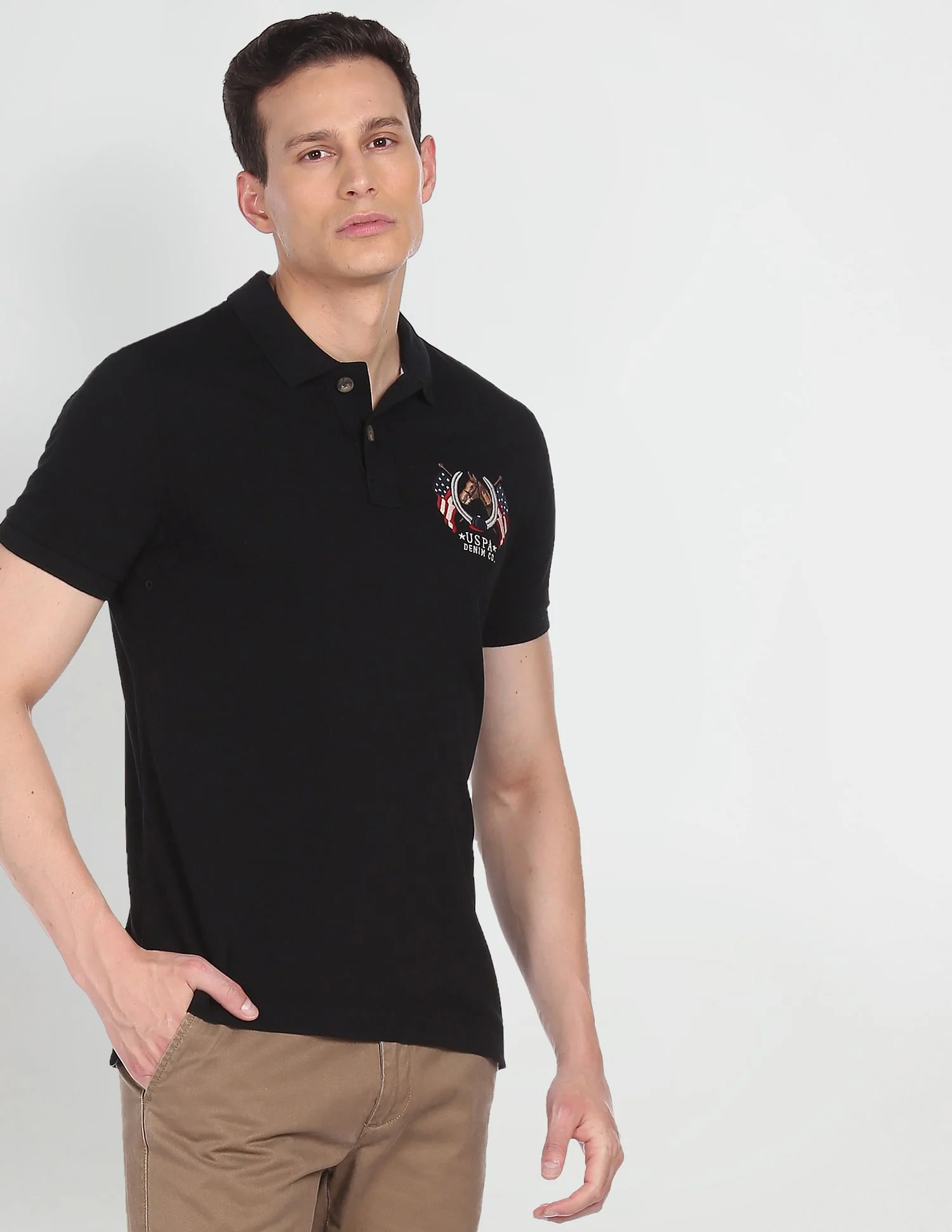 Cotton Solid Polo Shirt - Image 5
