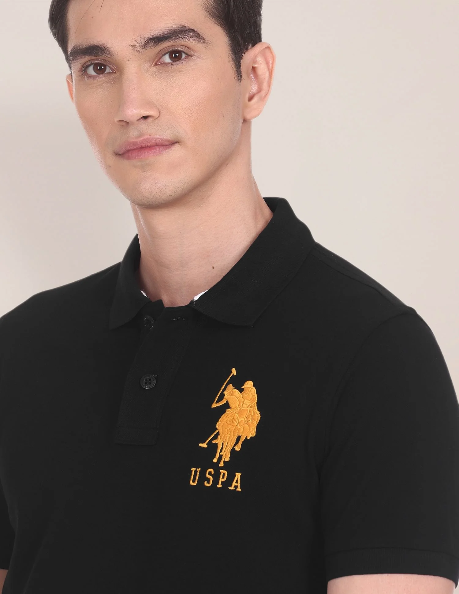Compact Cotton Logo Polo Shirt - Image 7