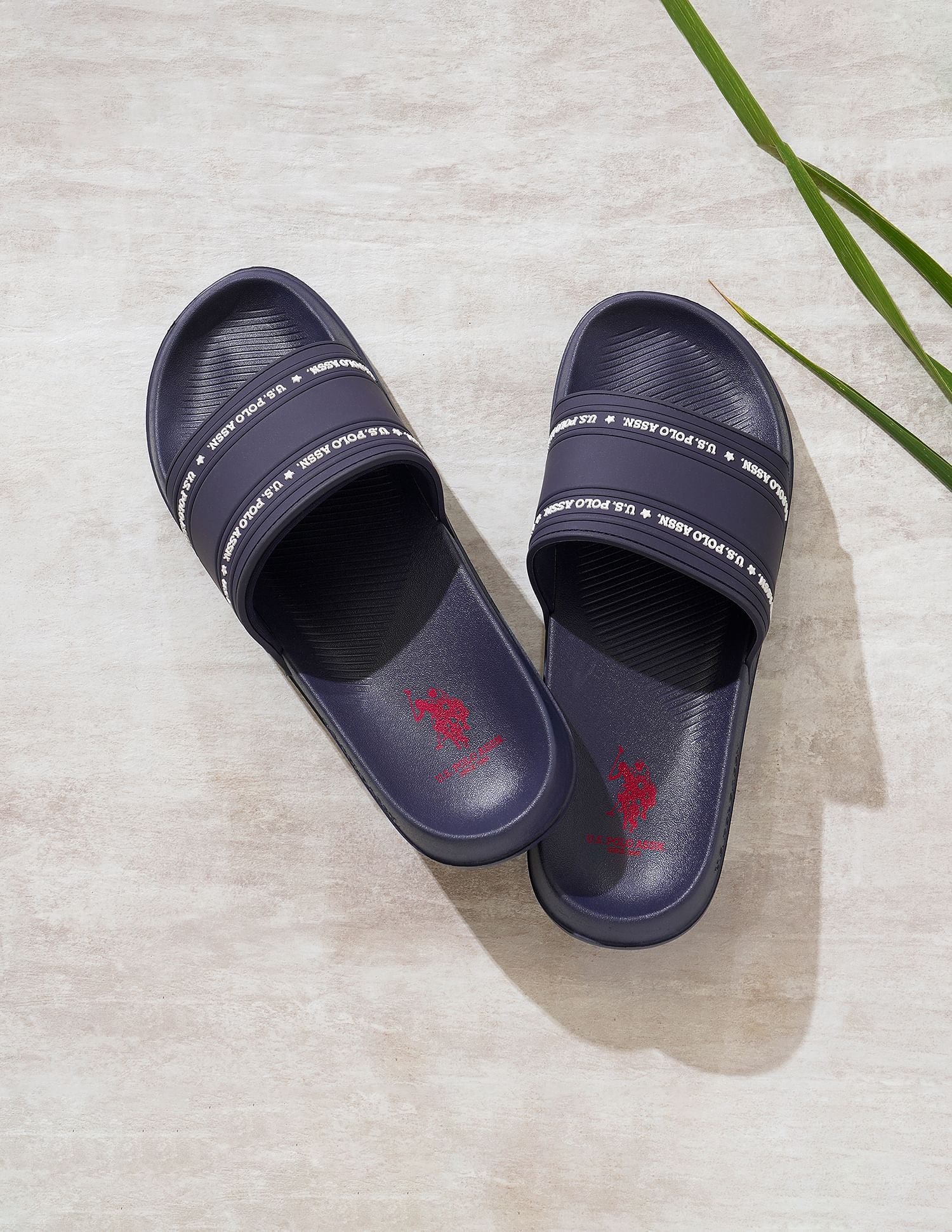 Men Brand Print Vamp Strap Wode 3.0 Slides