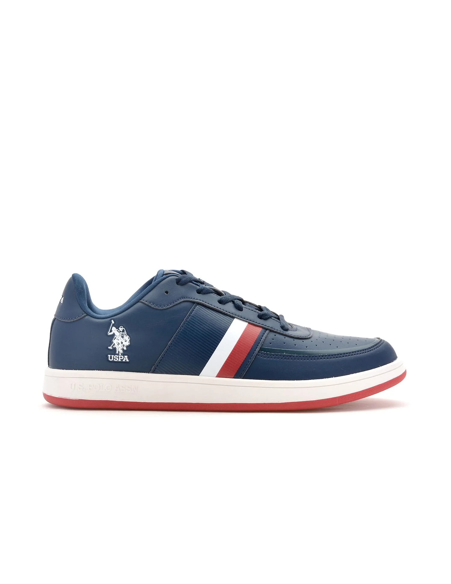 Men Gael Navy Retro Court Sneakers - Image 4