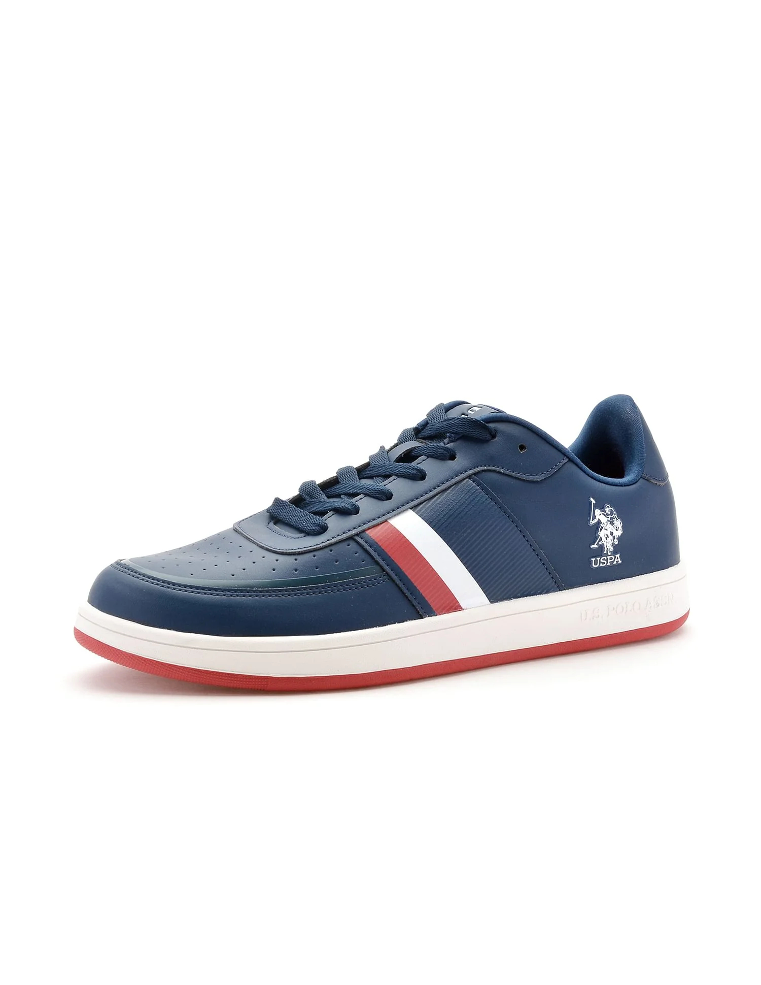 Men Gael Navy Retro Court Sneakers - Image 6