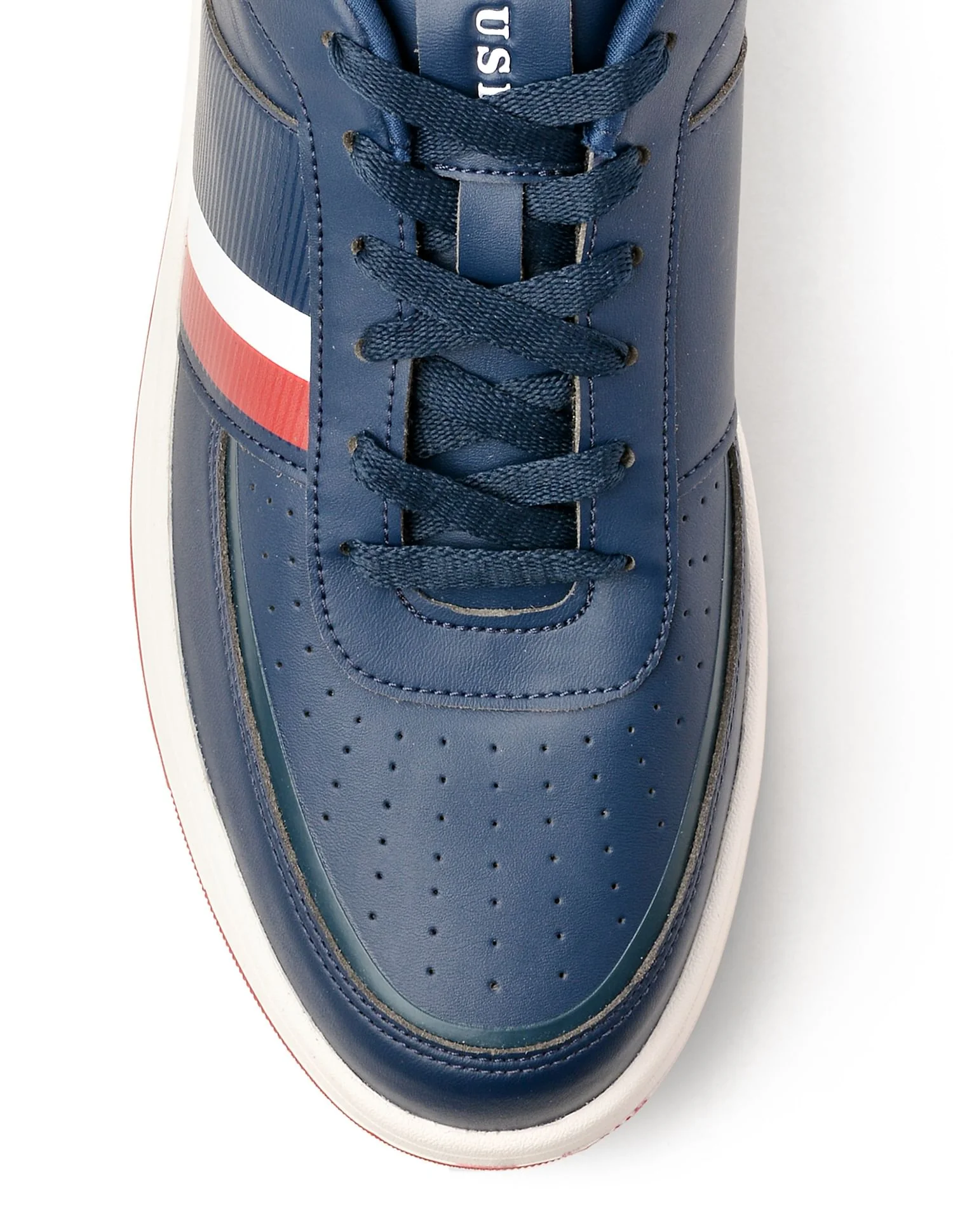 Men Gael Navy Retro Court Sneakers - Image 7