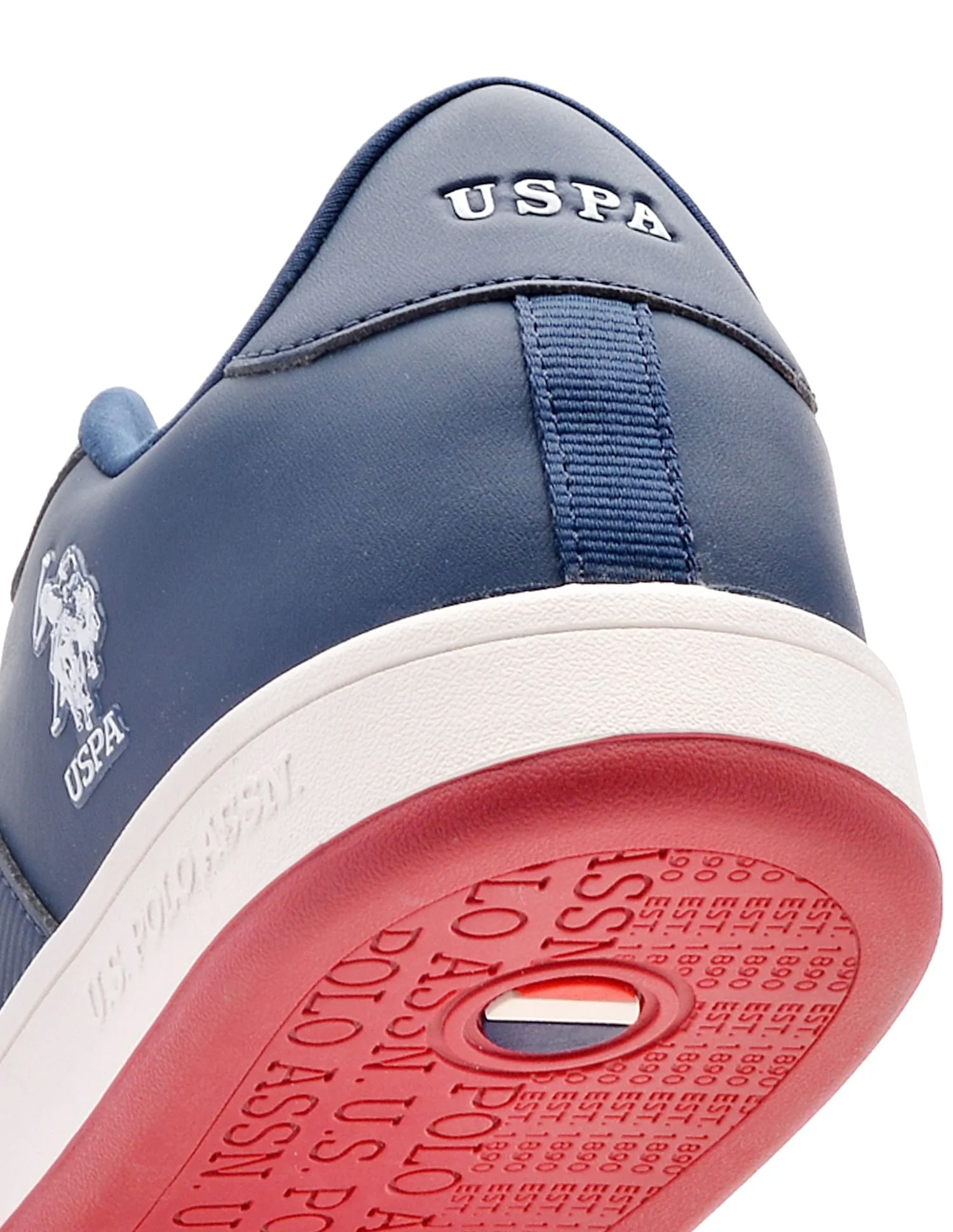 Men Gael Navy Retro Court Sneakers - Image 8
