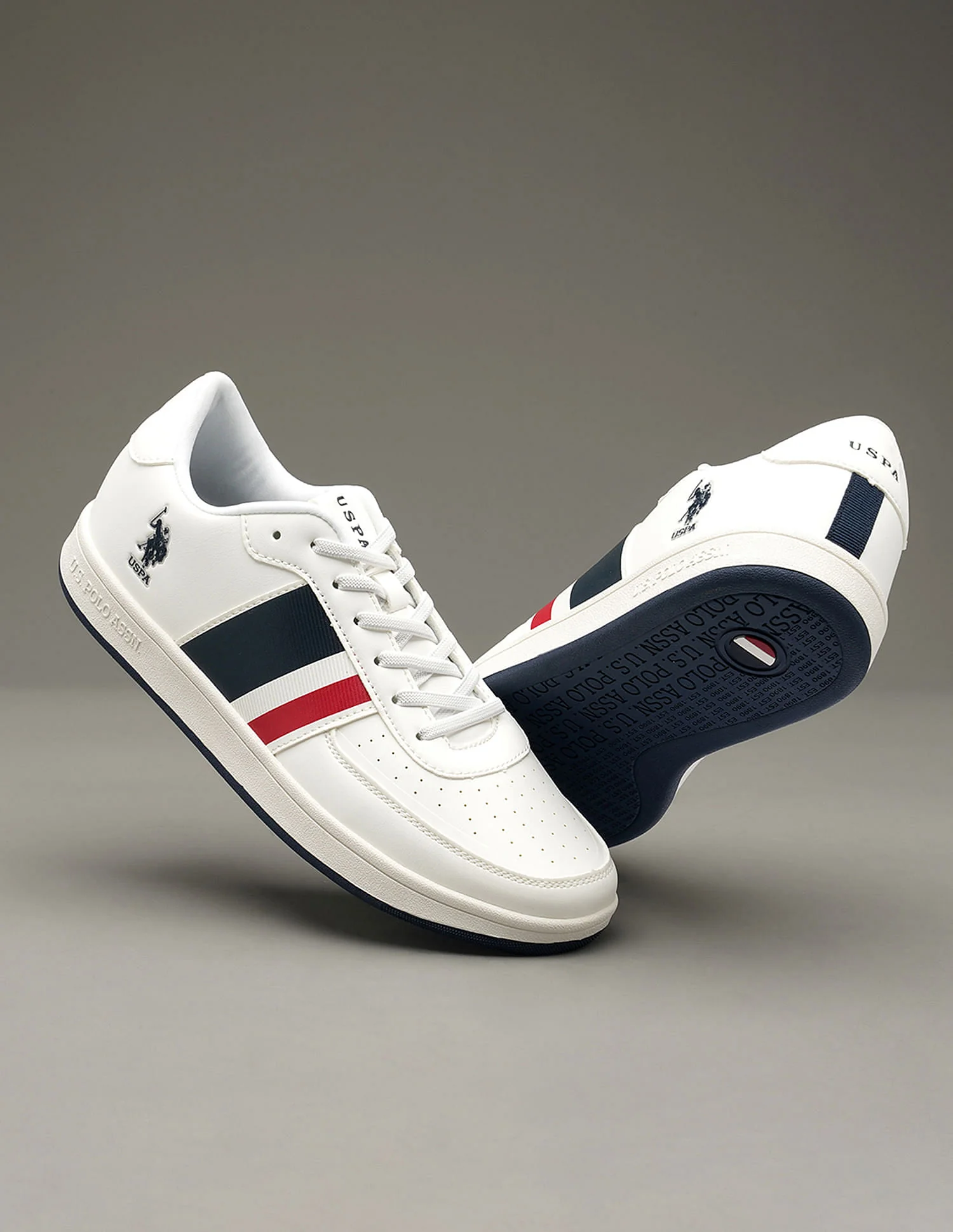 Men Gael Off White Retro Court Sneakers