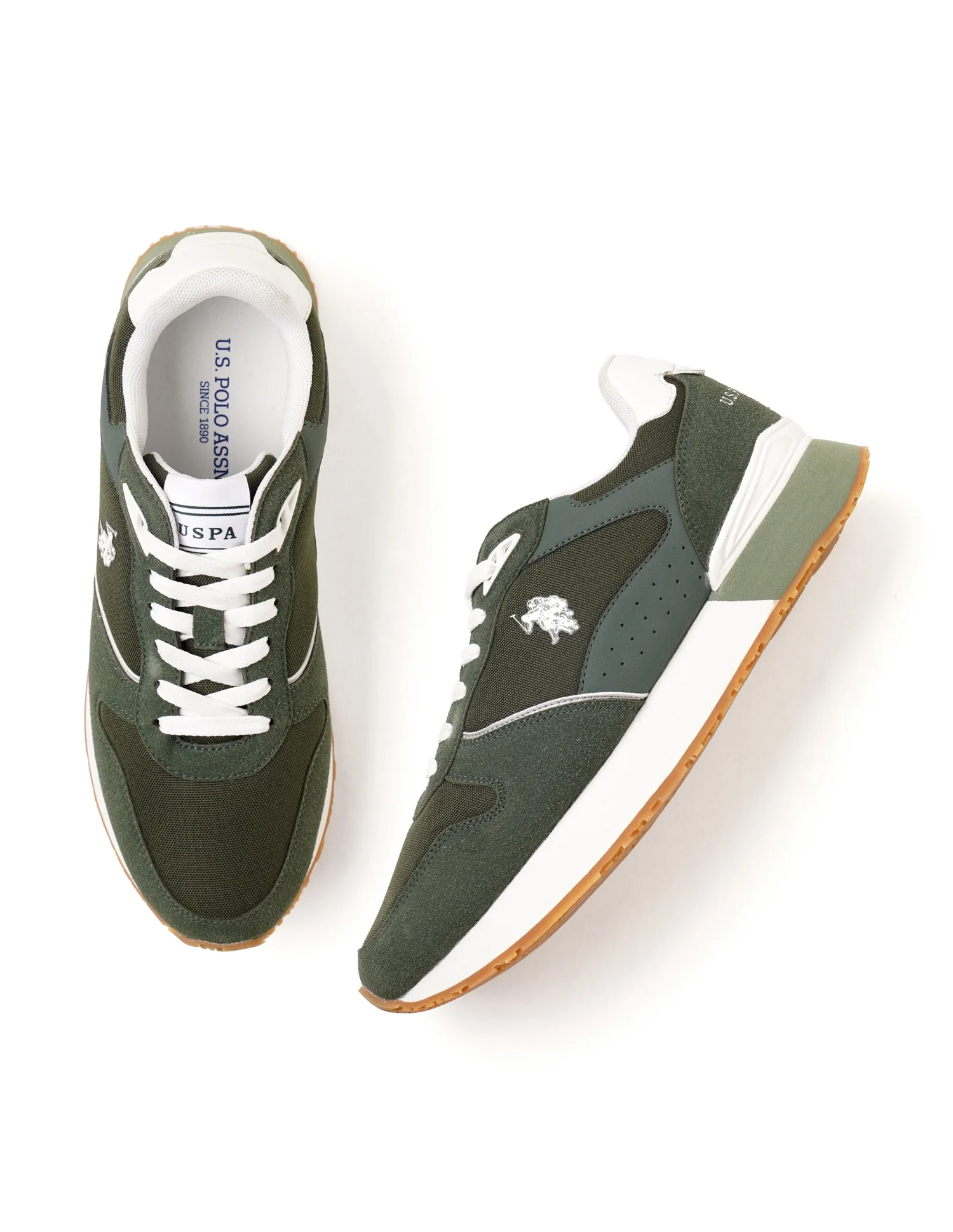 Men Aspen Green Retro Joggers Sneakers - Image 2