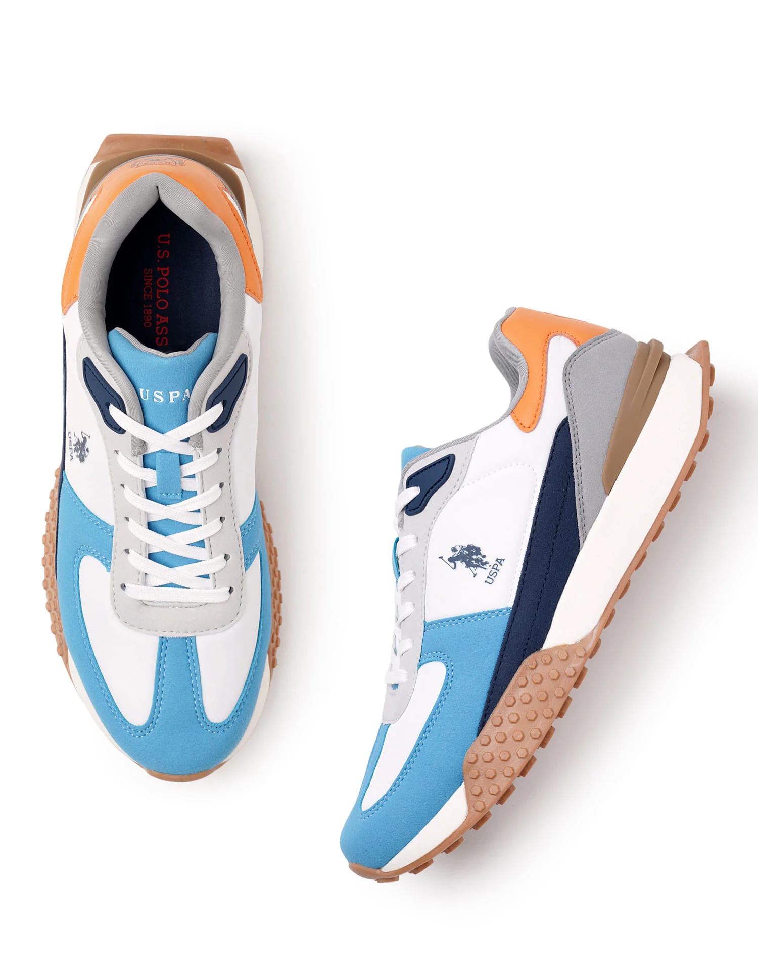 Men Coen Blue Retro Sneakers - Image 3