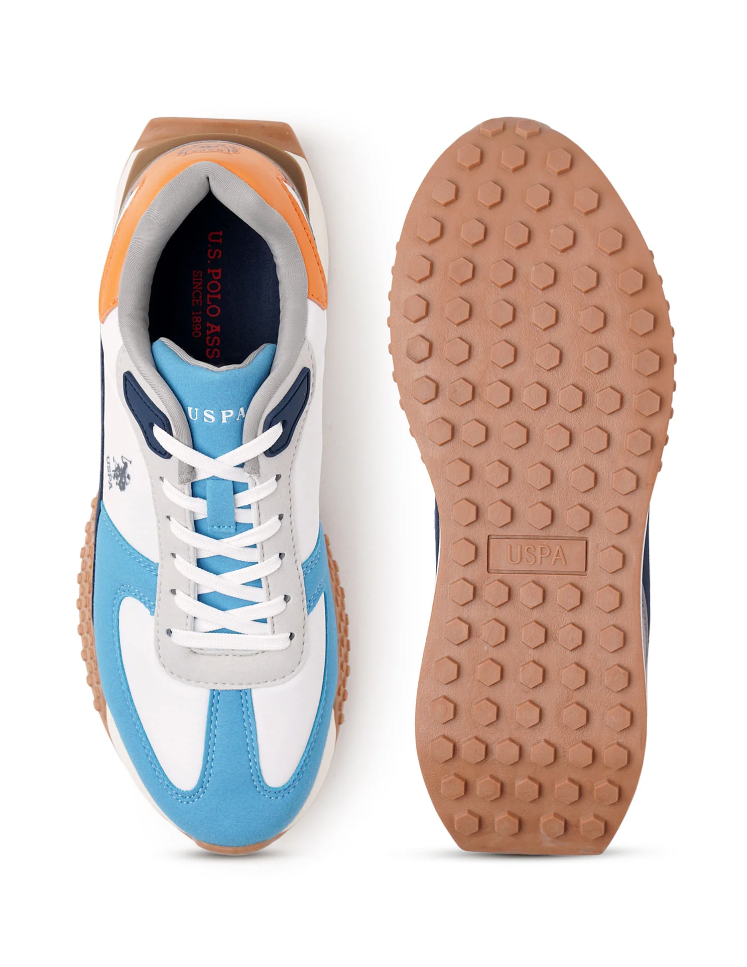 Men Coen Blue Retro Sneakers - Image 7