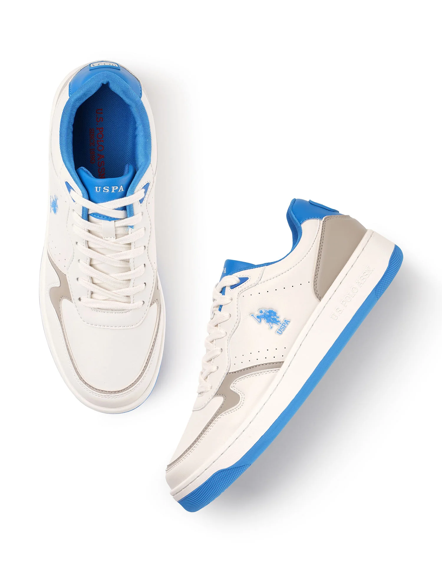 Men Lenoy Beige Retro Court Sneakers - Image 3
