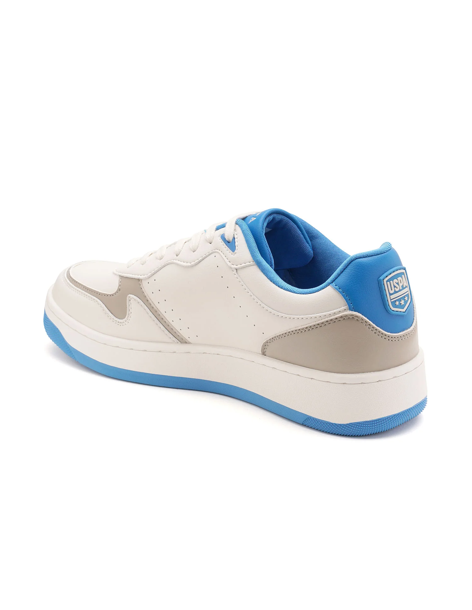 Men Lenoy Beige Retro Court Sneakers - Image 4