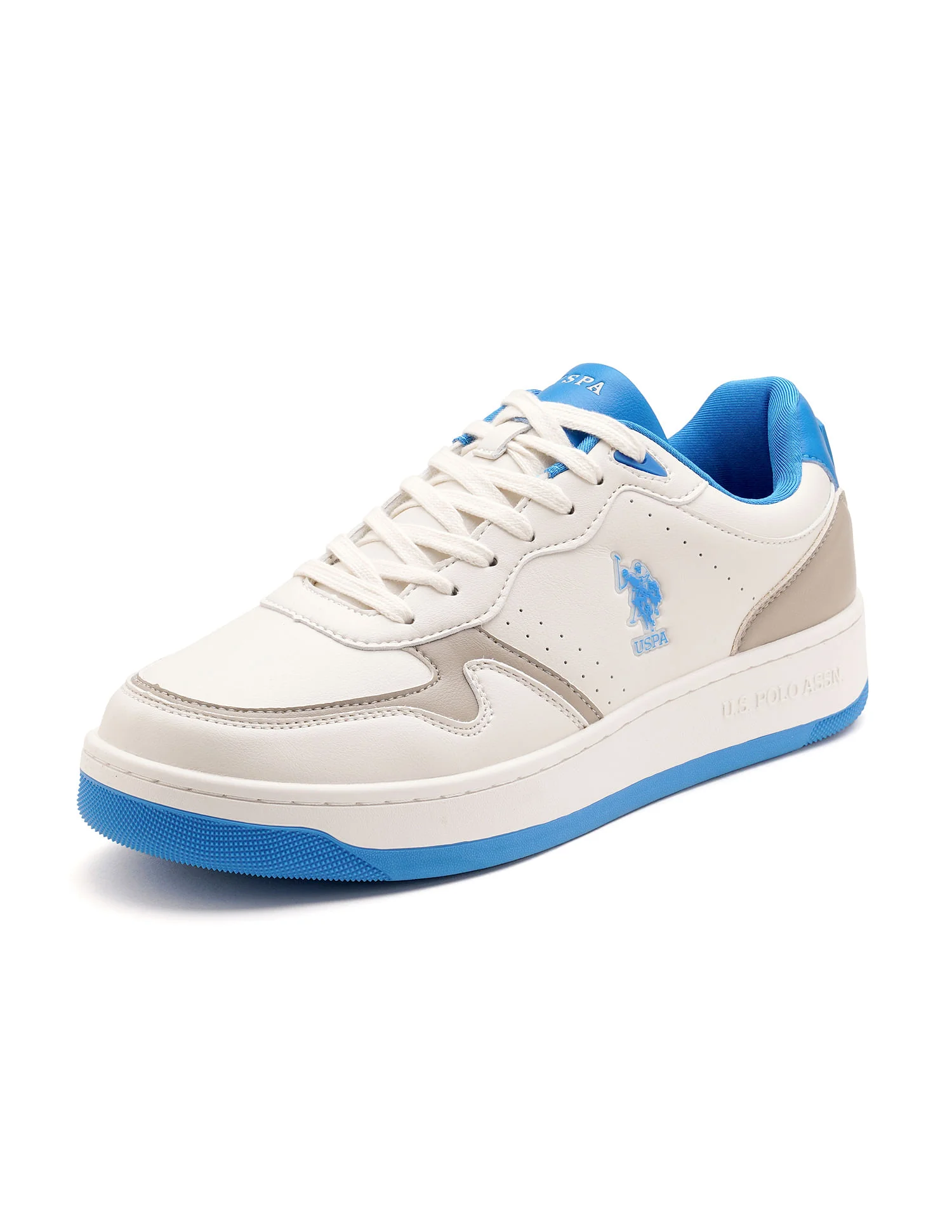 Men Lenoy Beige Retro Court Sneakers - Image 7