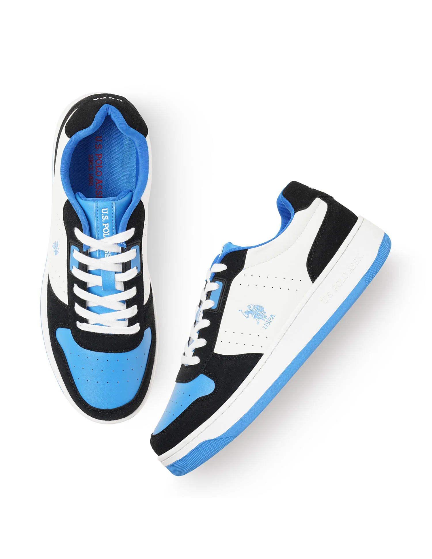 Men Oakley Blue Retro Court Sneakers - Image 3
