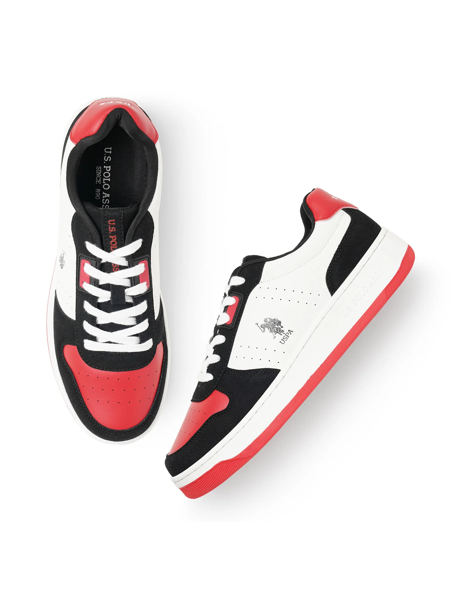 Men Oakley Red Retro Court Sneakers - Image 3