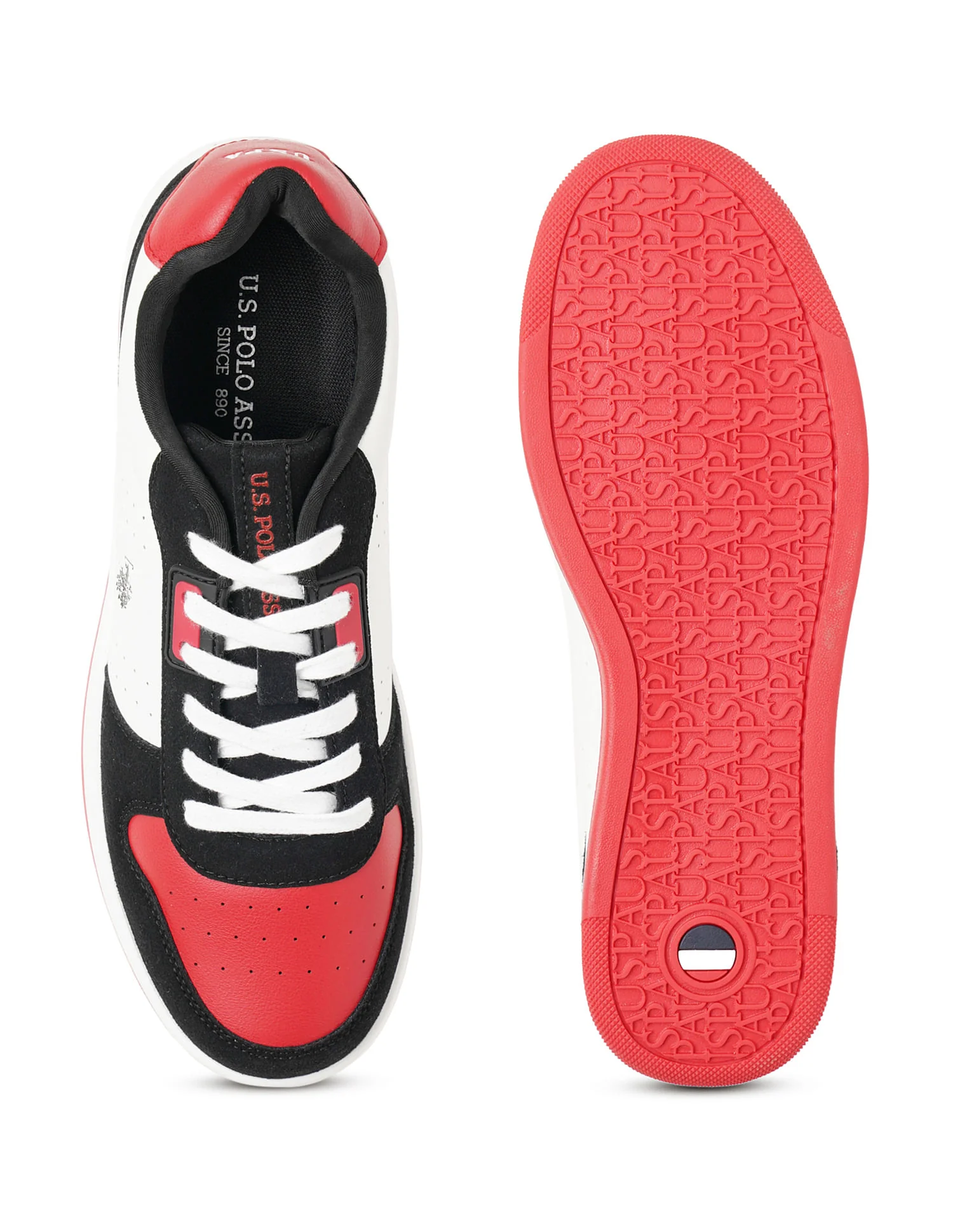 Men Oakley Red Retro Court Sneakers - Image 6