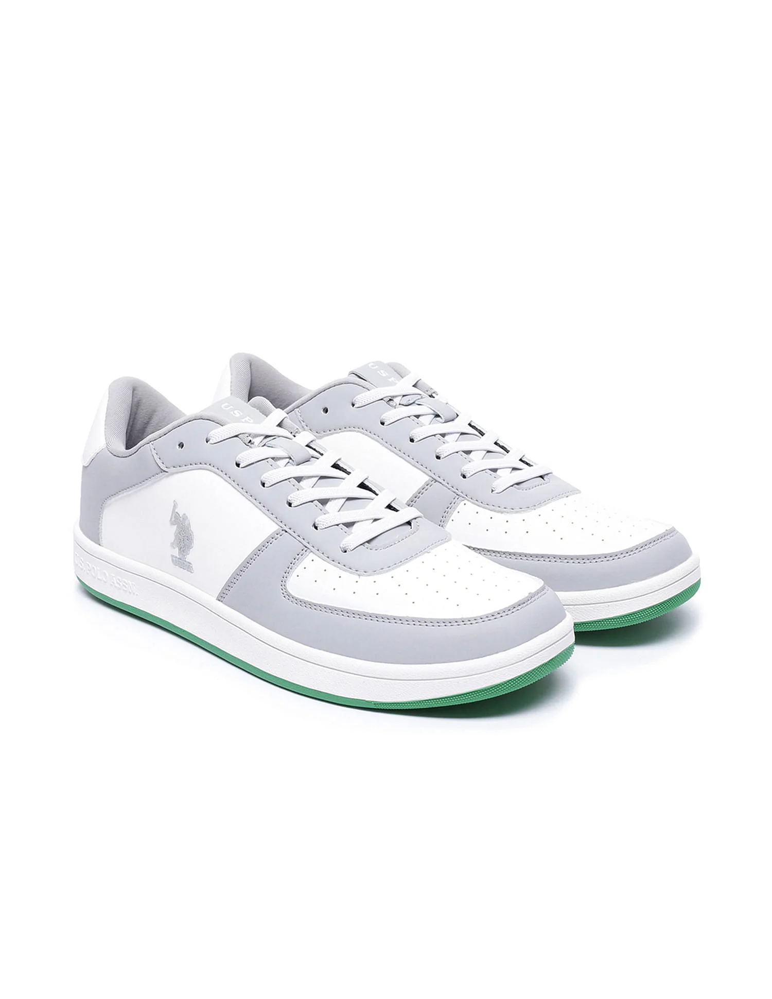 Men Rein 2.0 Grey Retro Court Sneakers - Image 3