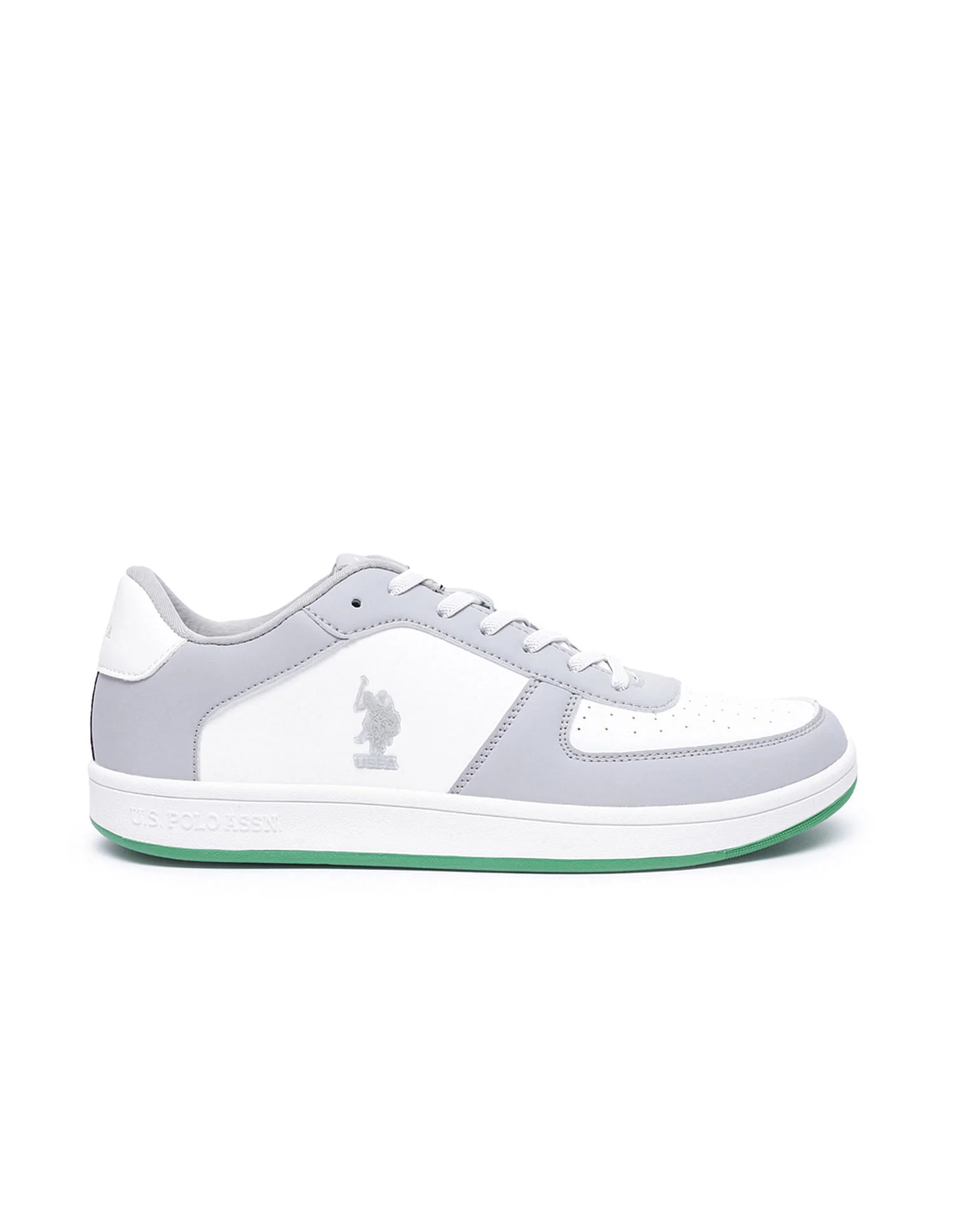 Men Rein 2.0 Grey Retro Court Sneakers - Image 5