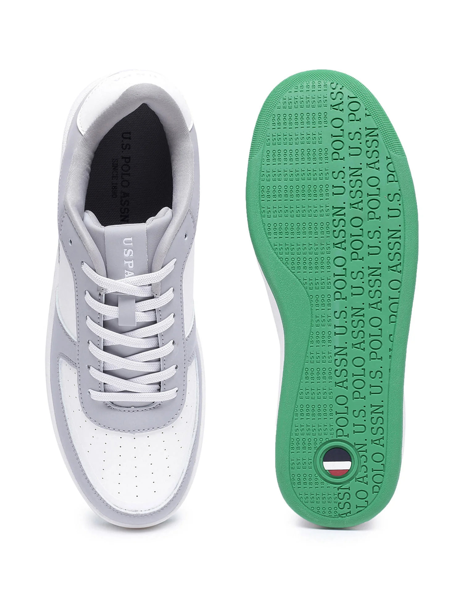Men Rein 2.0 Grey Retro Court Sneakers - Image 6