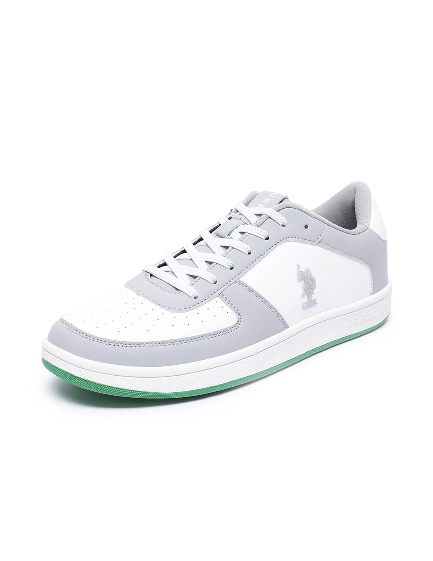 Men Rein 2.0 Grey Retro Court Sneakers - Image 7