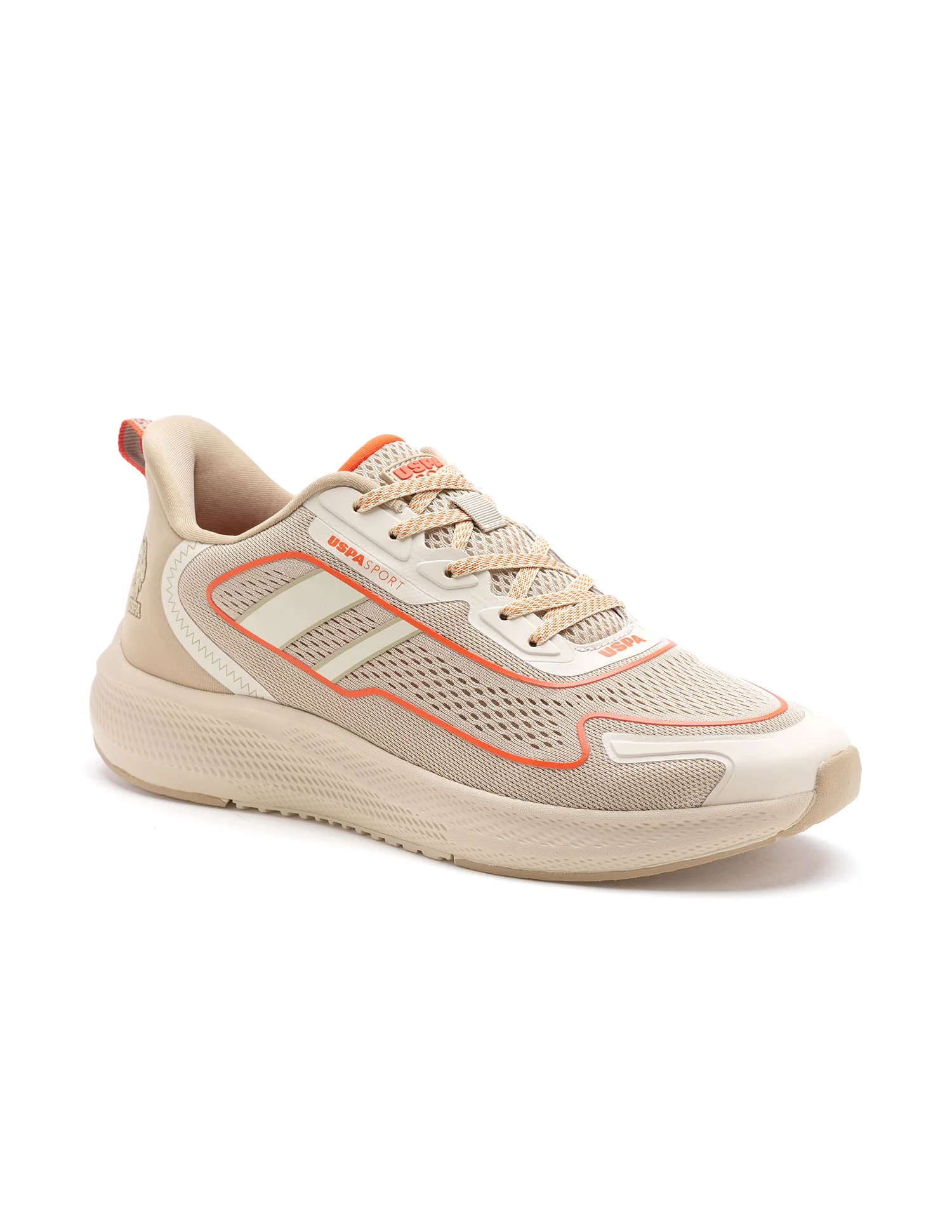 Men Ricco Beige Uspa Sport Sneakers - Image 2