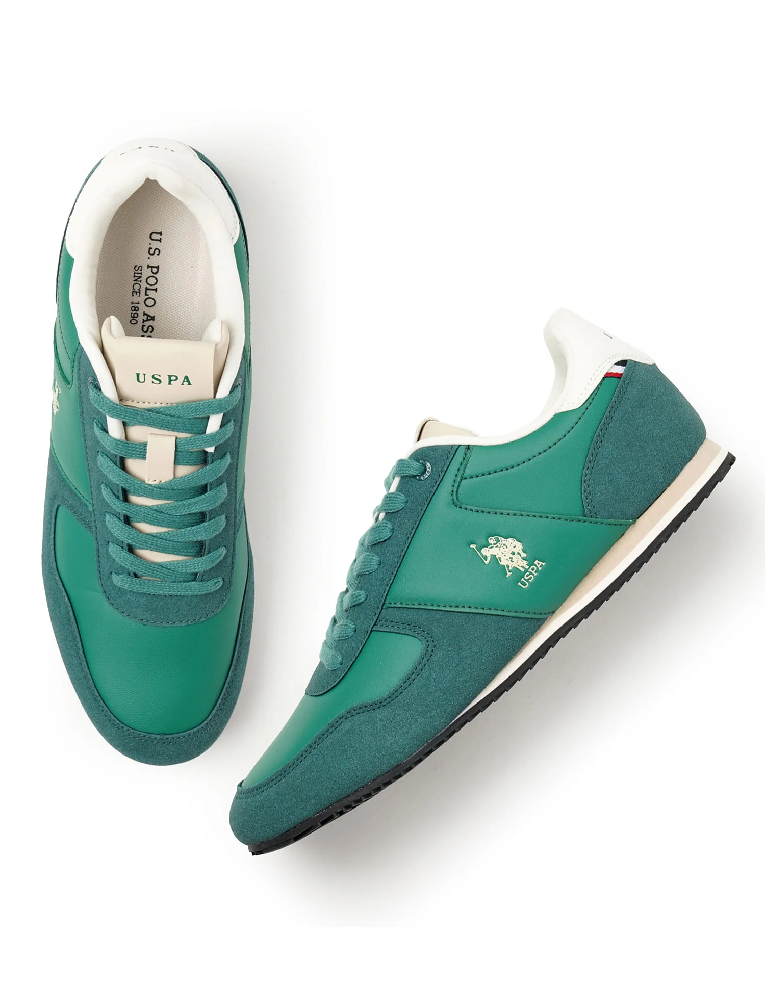 Men Sorrento Dk. Green Retro Sneakers - Image 3