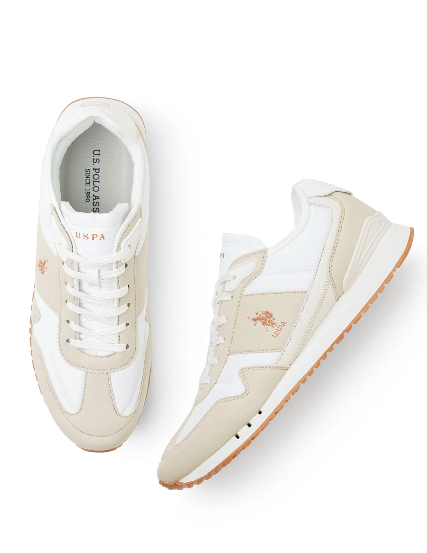 Men Tygo Beige Retro Sneakers - Image 3