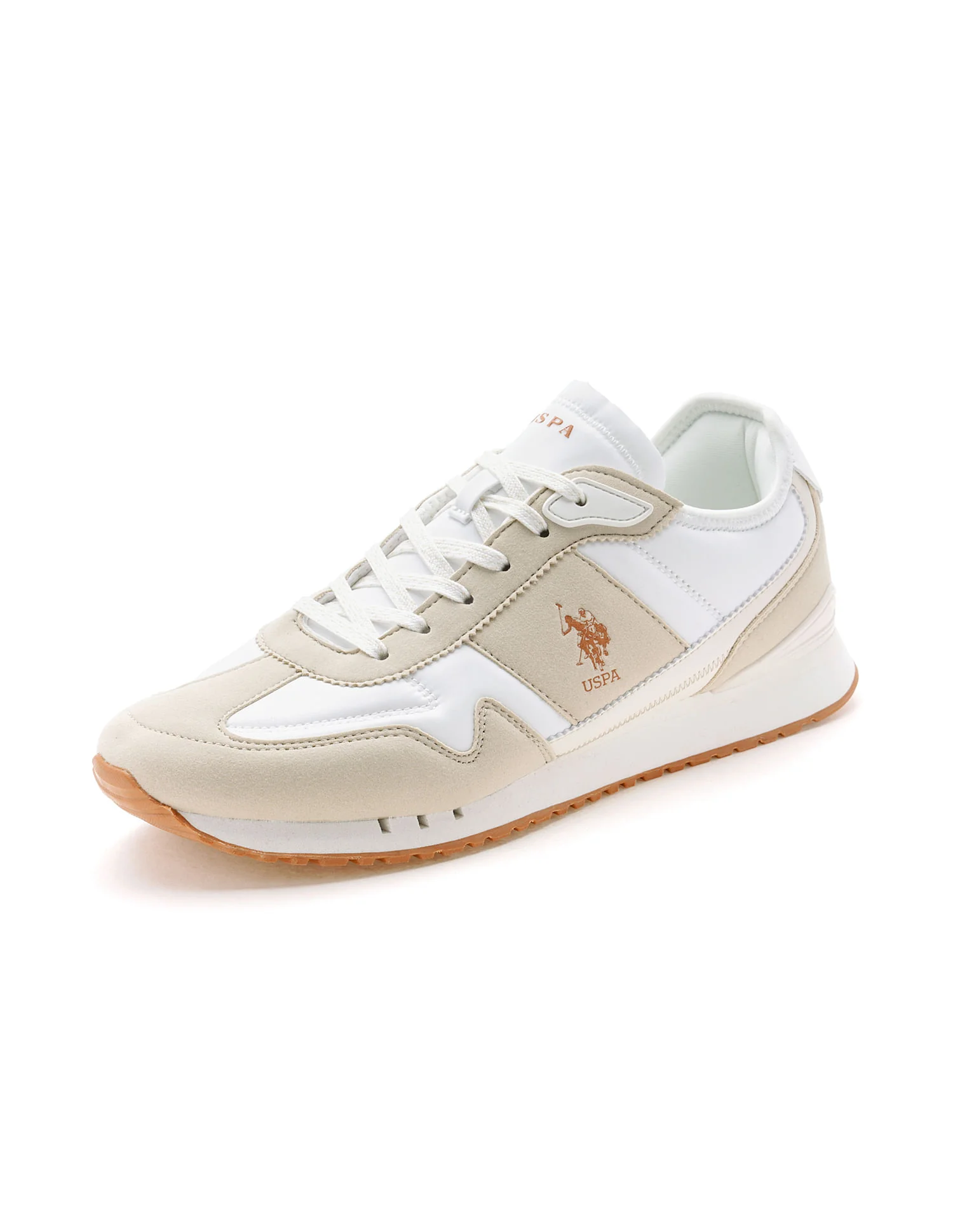 Men Tygo Beige Retro Sneakers - Image 6