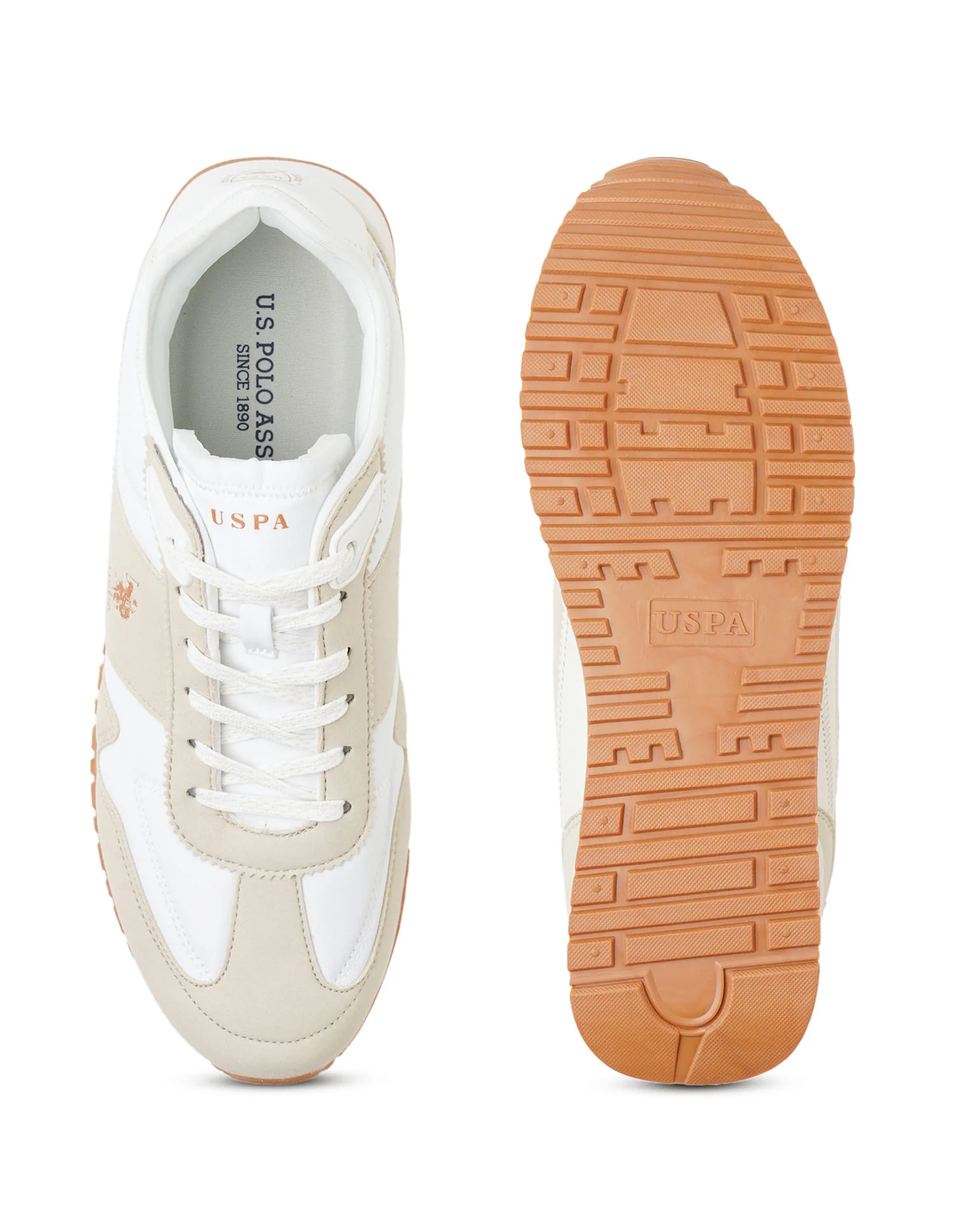 Men Tygo Beige Retro Sneakers - Image 7