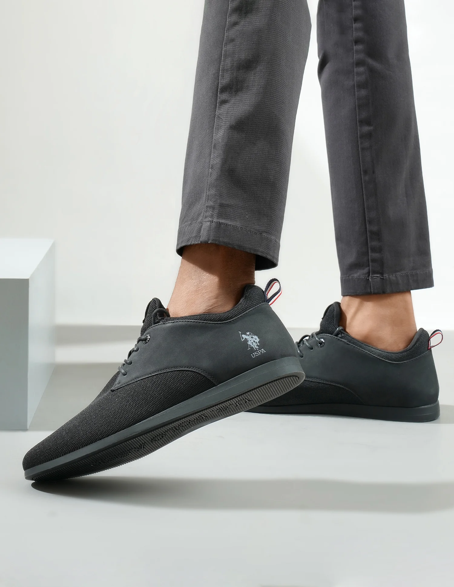 Men Warren 2.0 Black Work Casuals Lace Up Shoes