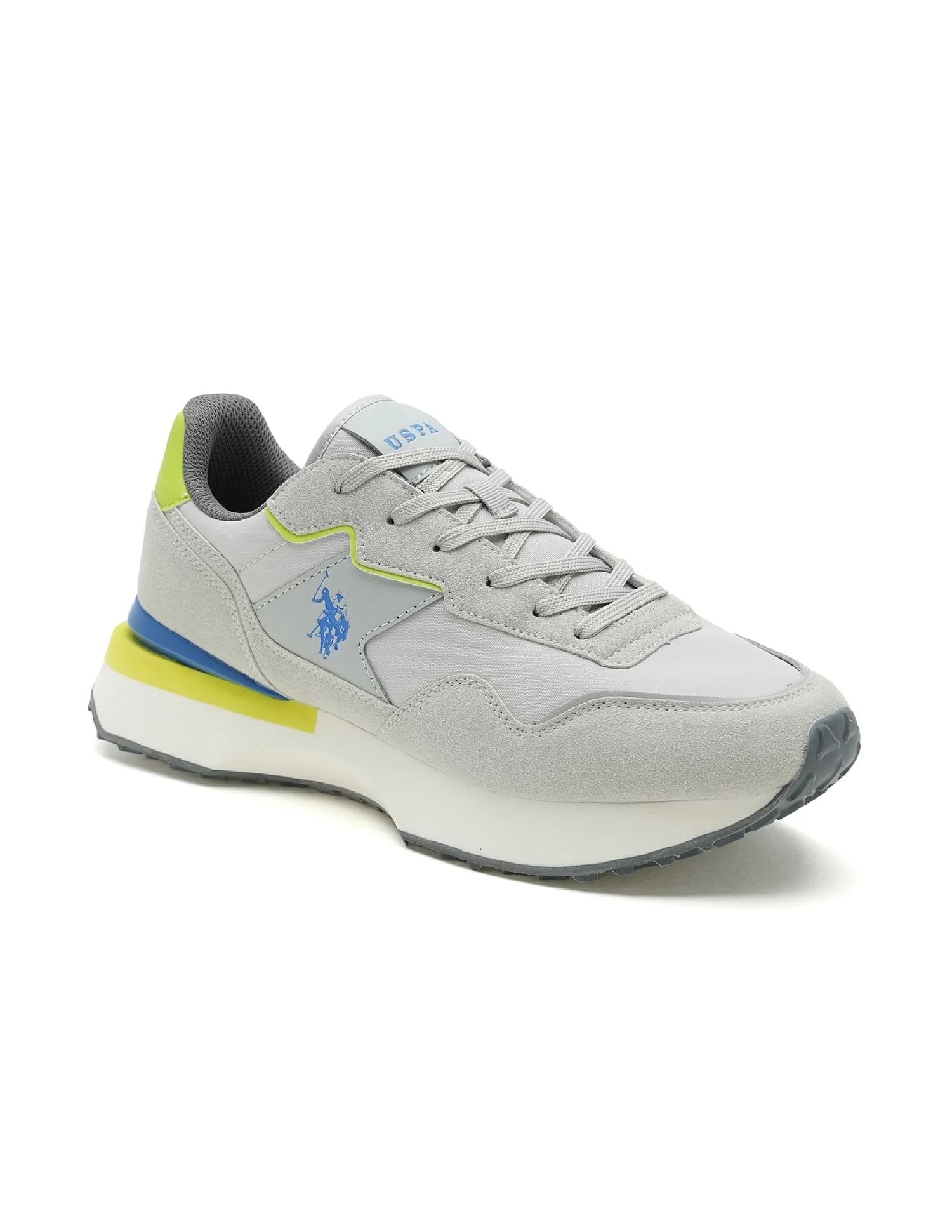Men Wren Grey Retro Joggers Sneakers - Image 2