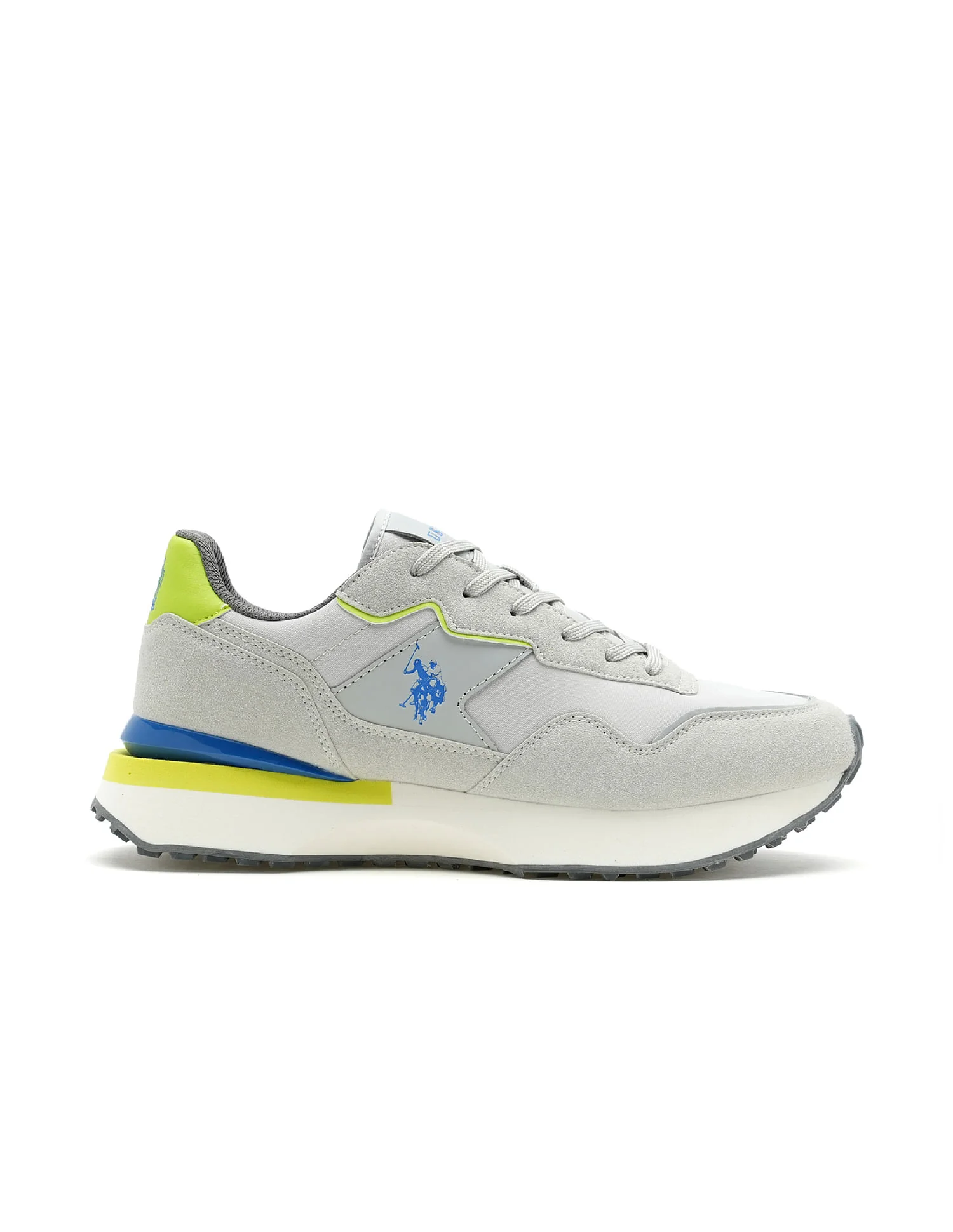 Men Wren Grey Retro Joggers Sneakers - Image 5