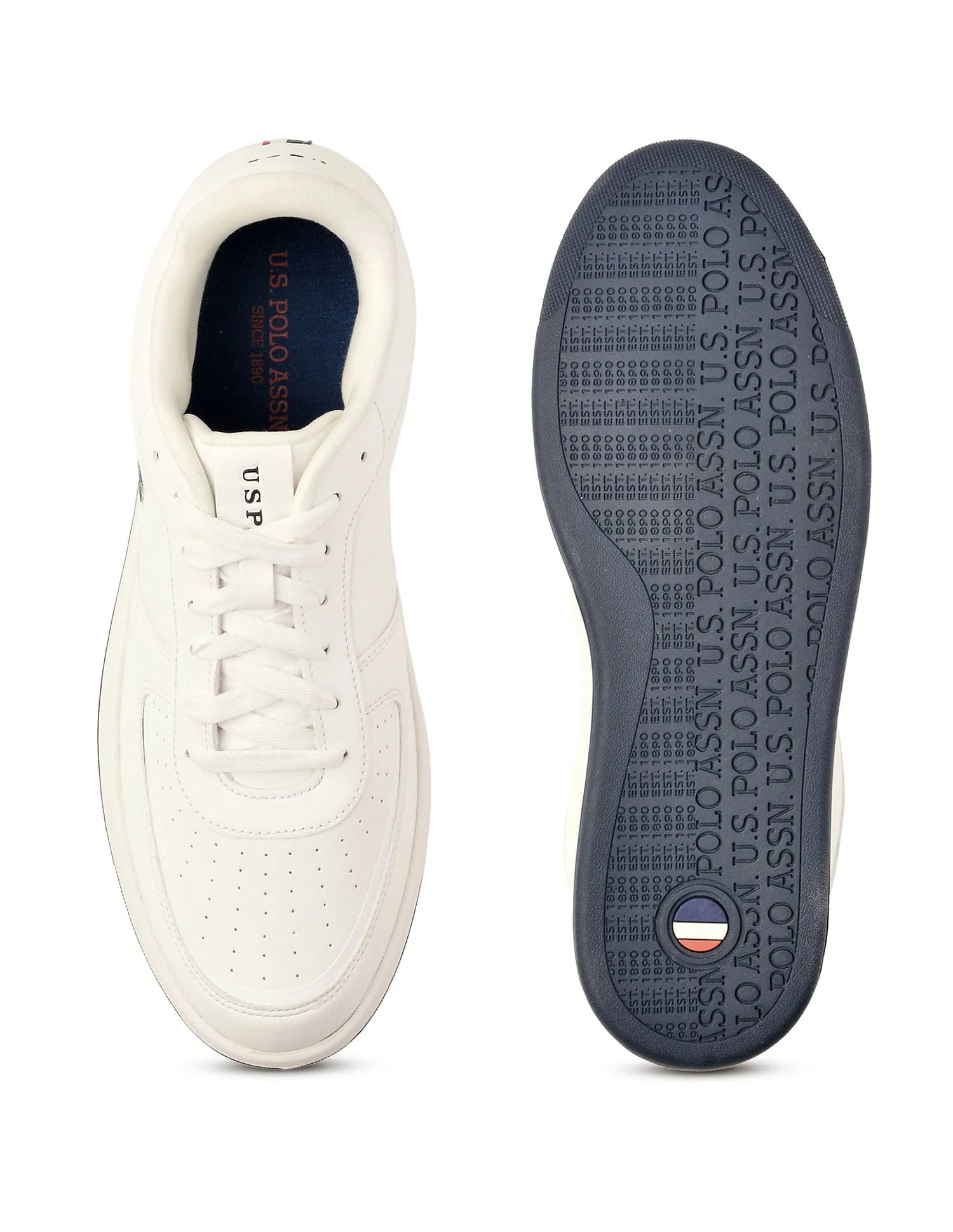 Men Rein 2.0 Off White Retro Court Sneakers - Image 6