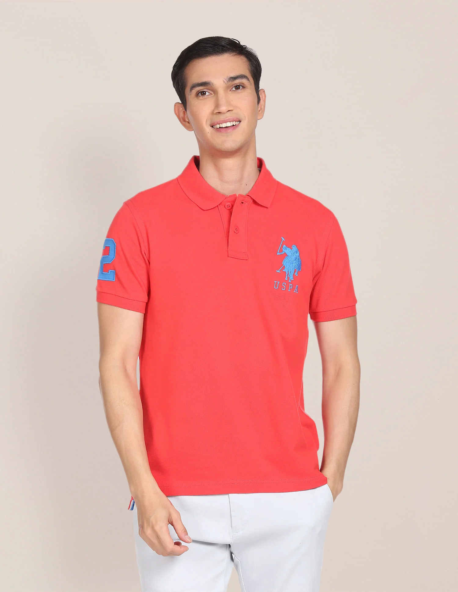 Compact Cotton Logo Polo Shirt