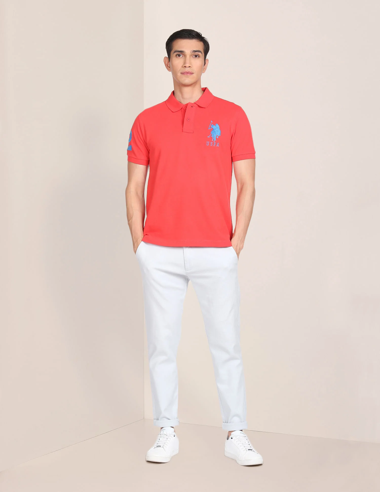 Compact Cotton Logo Polo Shirt - Image 3