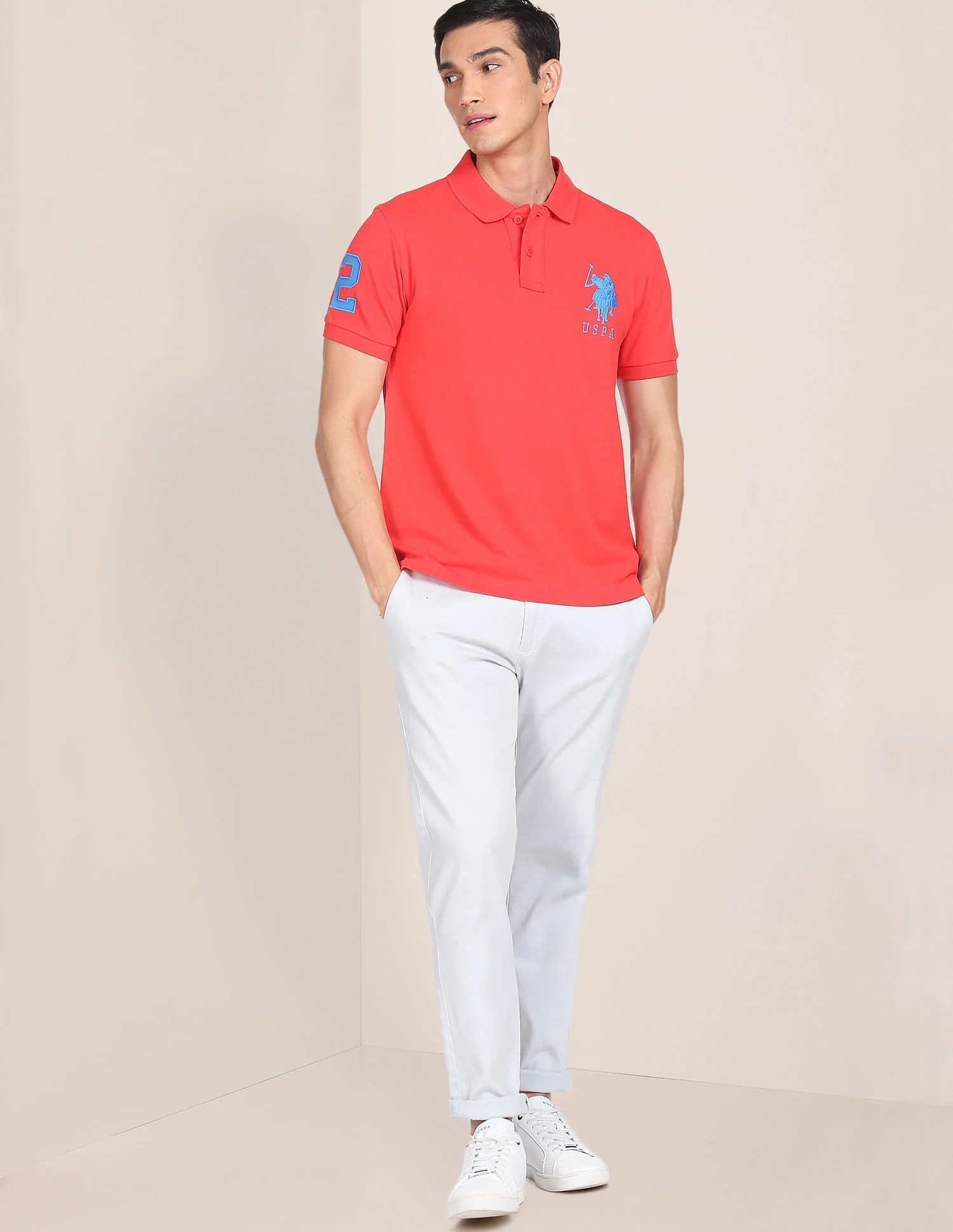 Compact Cotton Logo Polo Shirt - Image 6