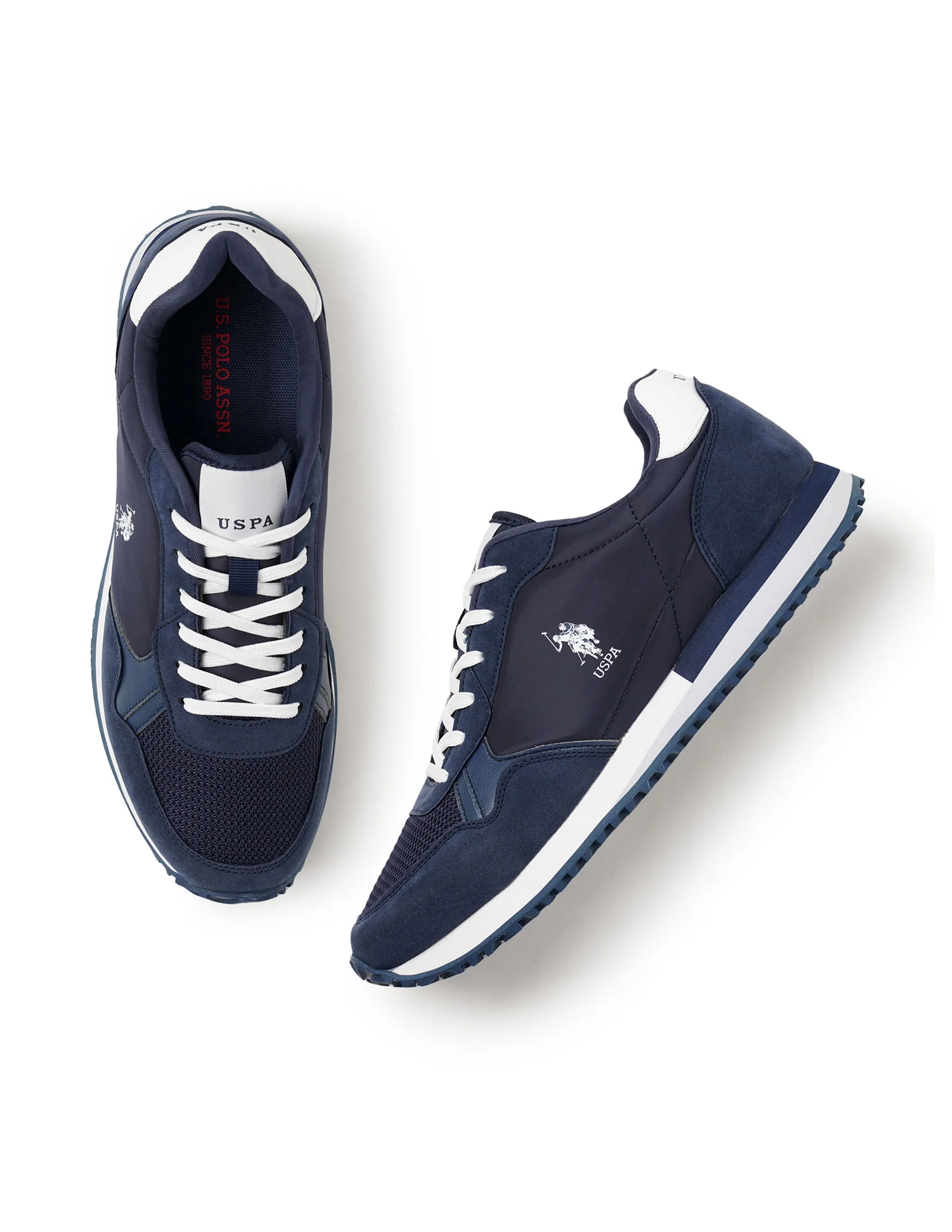Men Darrion Navy Retro Joggers Sneakers - Image 3
