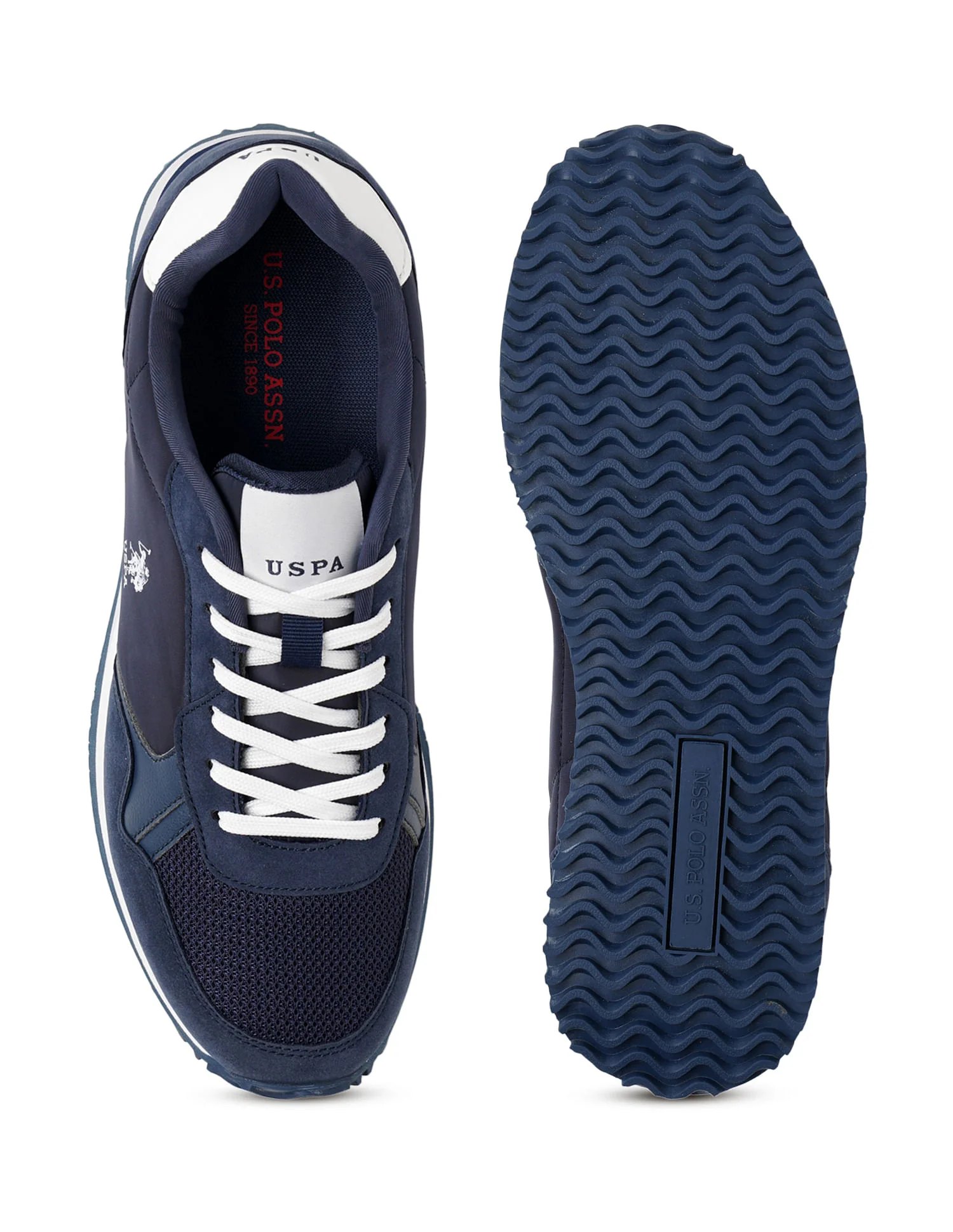 Men Darrion Navy Retro Joggers Sneakers - Image 6