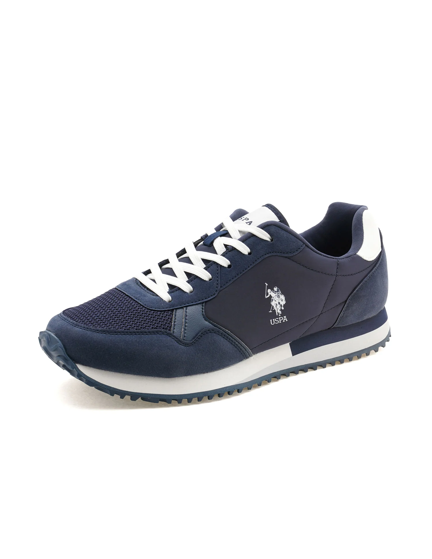 Men Darrion Navy Retro Joggers Sneakers - Image 7