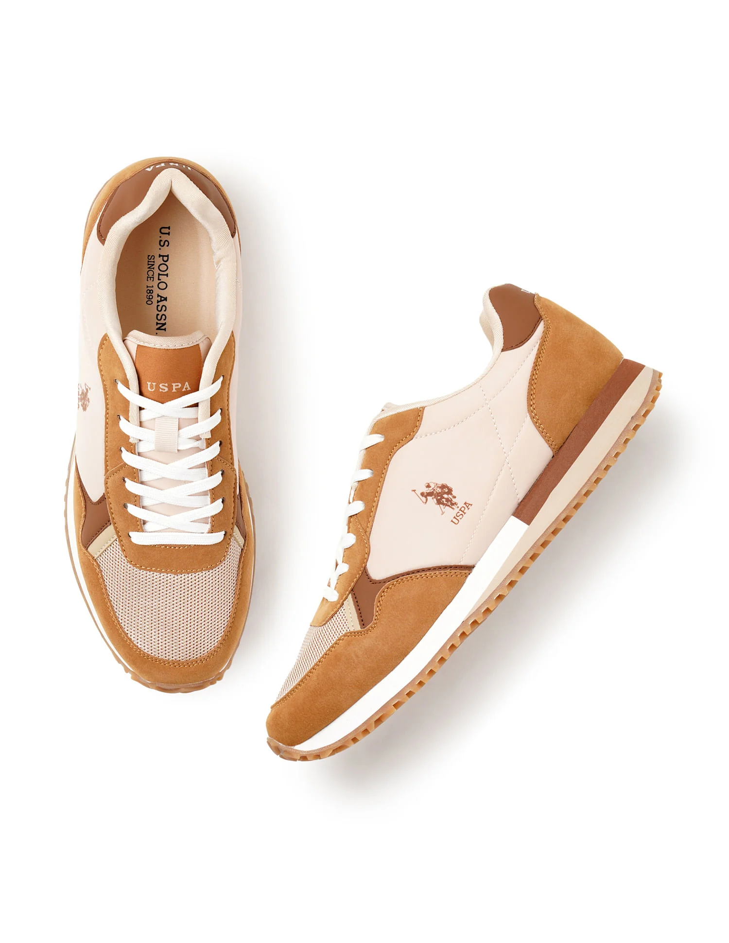 Men Darrion Tan Retro Joggers Sneakers - Image 3