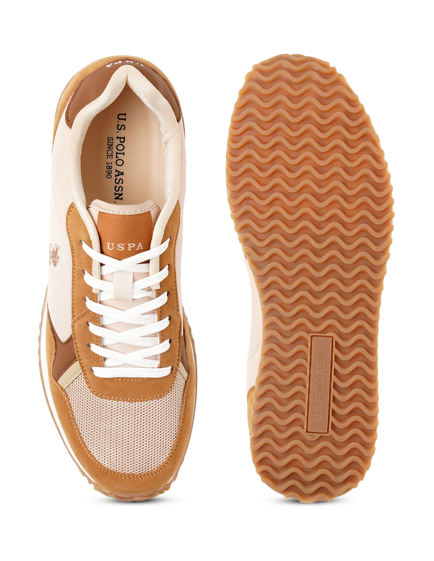 Men Darrion Tan Retro Joggers Sneakers - Image 6