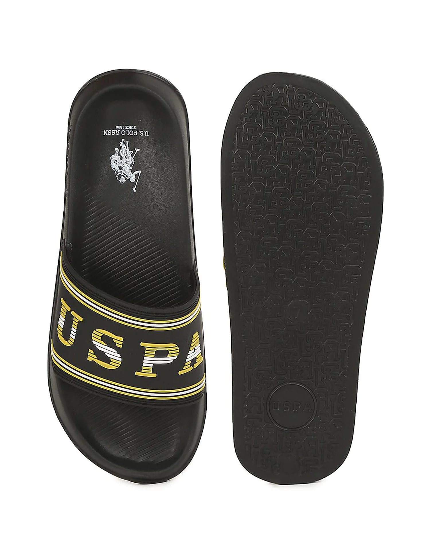 Men Embossed Logo Non-Skid Lightweight Nordin Slides - Image 7