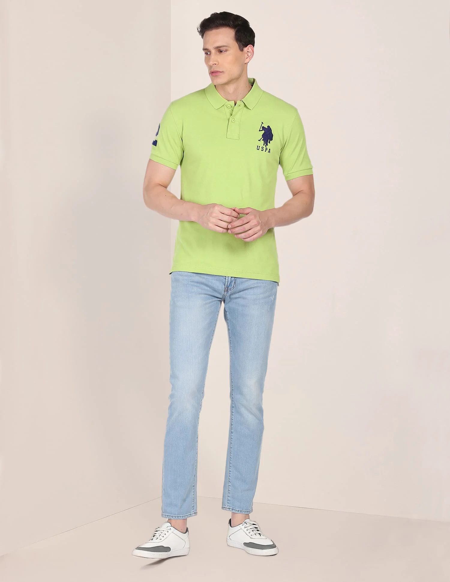 Compact Cotton Logo Polo Shirt - Image 3